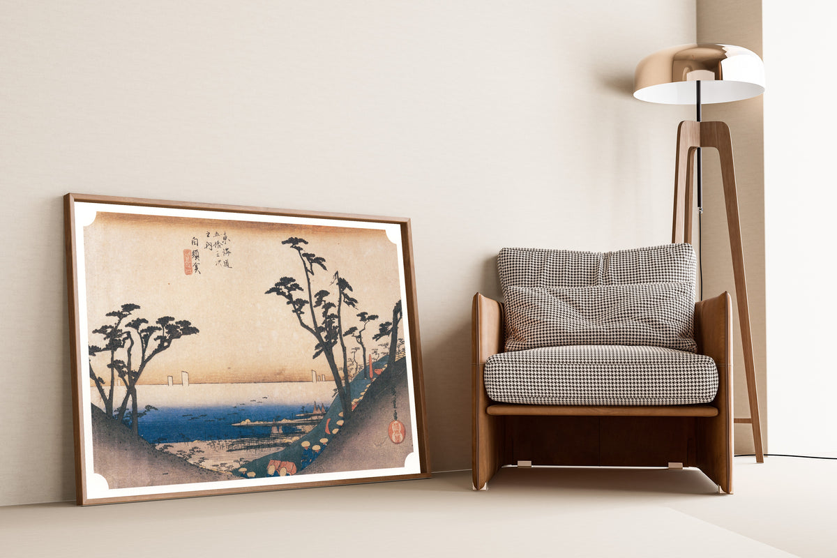 Utagawa Hiroshige — Shirasuka, Shiomizaka | Japanese Woodblock Print (Ukiyo-e)