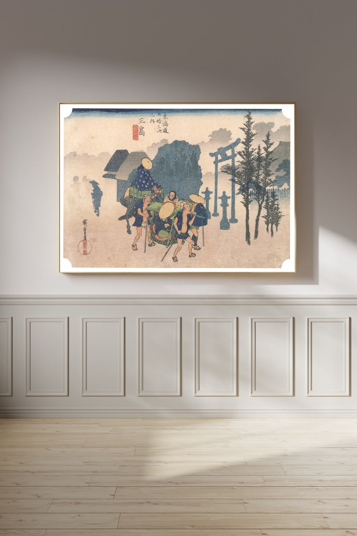Utagawa Hiroshige — Mishima, Morning Mist | Japanese Woodblock Print (Ukiyo-e)
