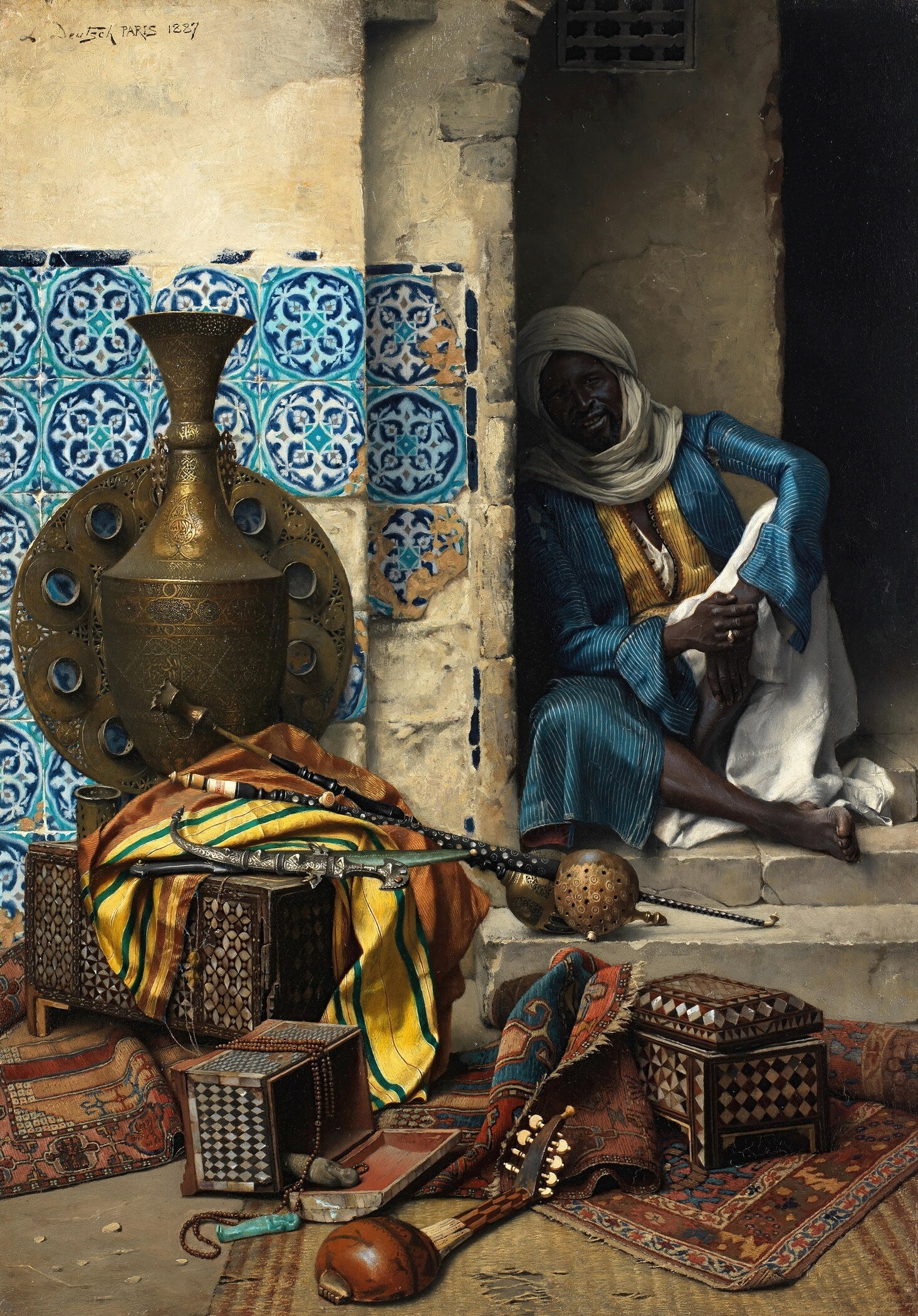 Ludwig Deutsch — The Artefacts Dealer | Orientalist Fine Art Print - 9ArtPrints