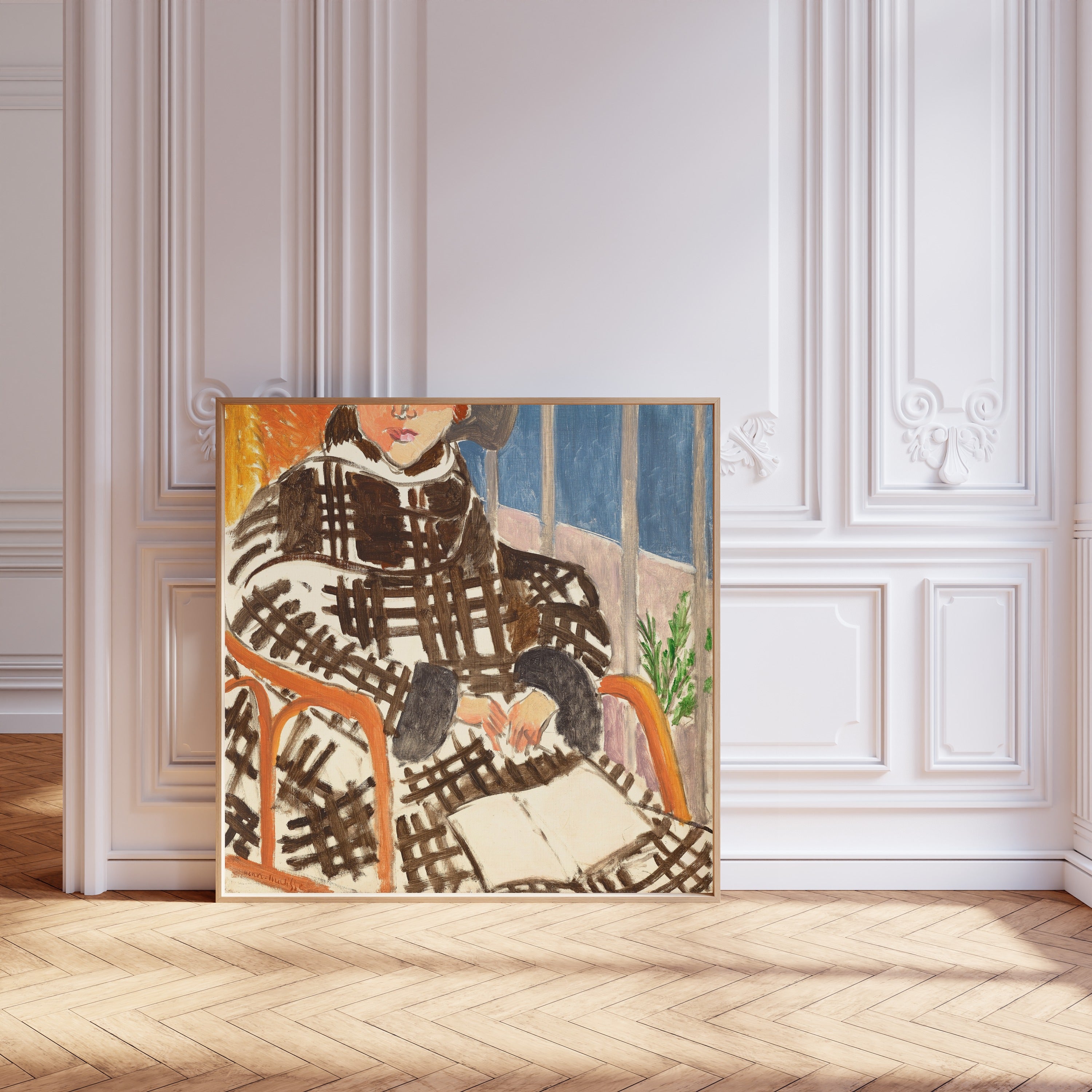 Henri Matisse — Mademoiselle Matisse in a Scottish Coat | Fine Art Print