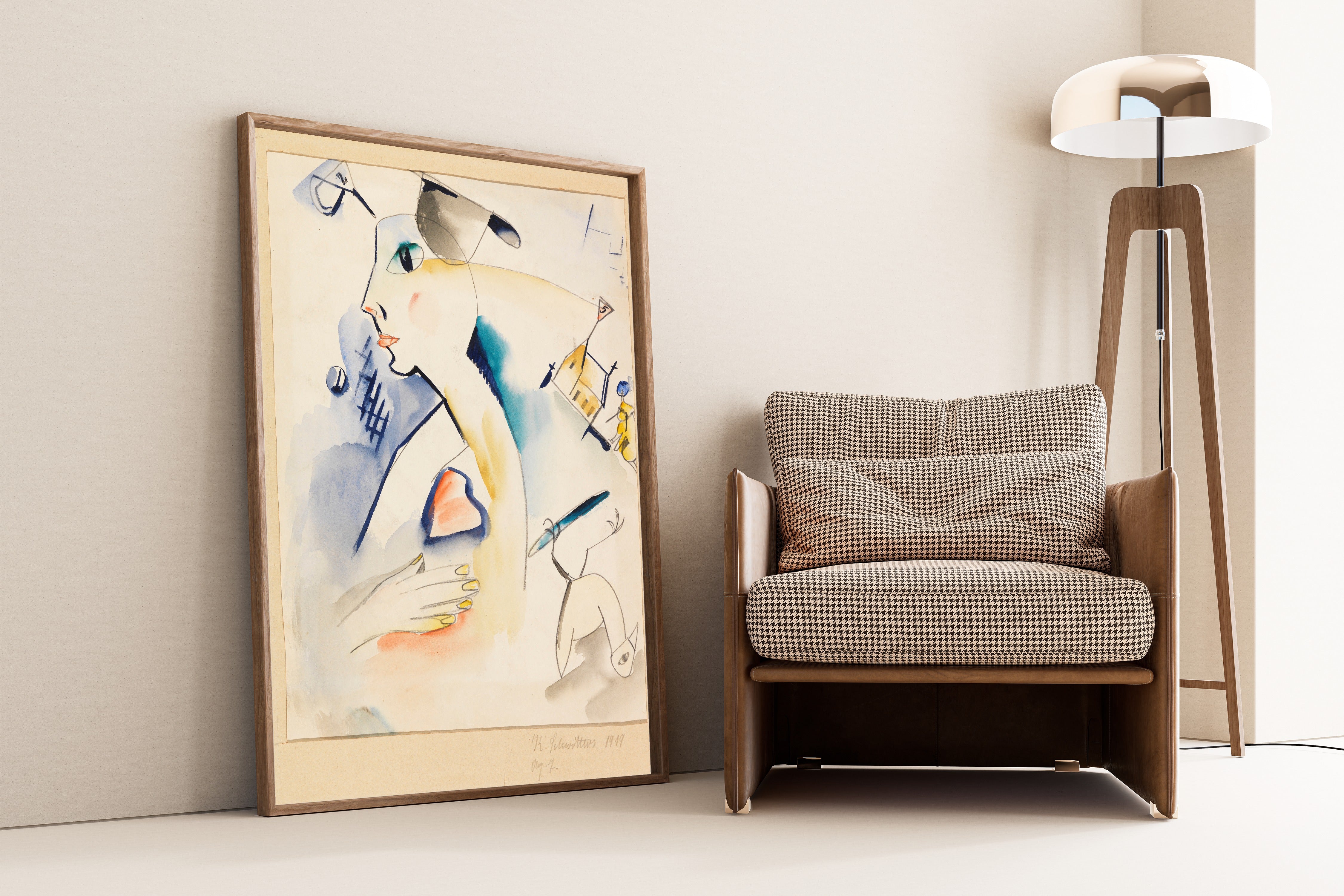 Kurt Schwitters — Mann schaaft Lilablau | Fine Art Print