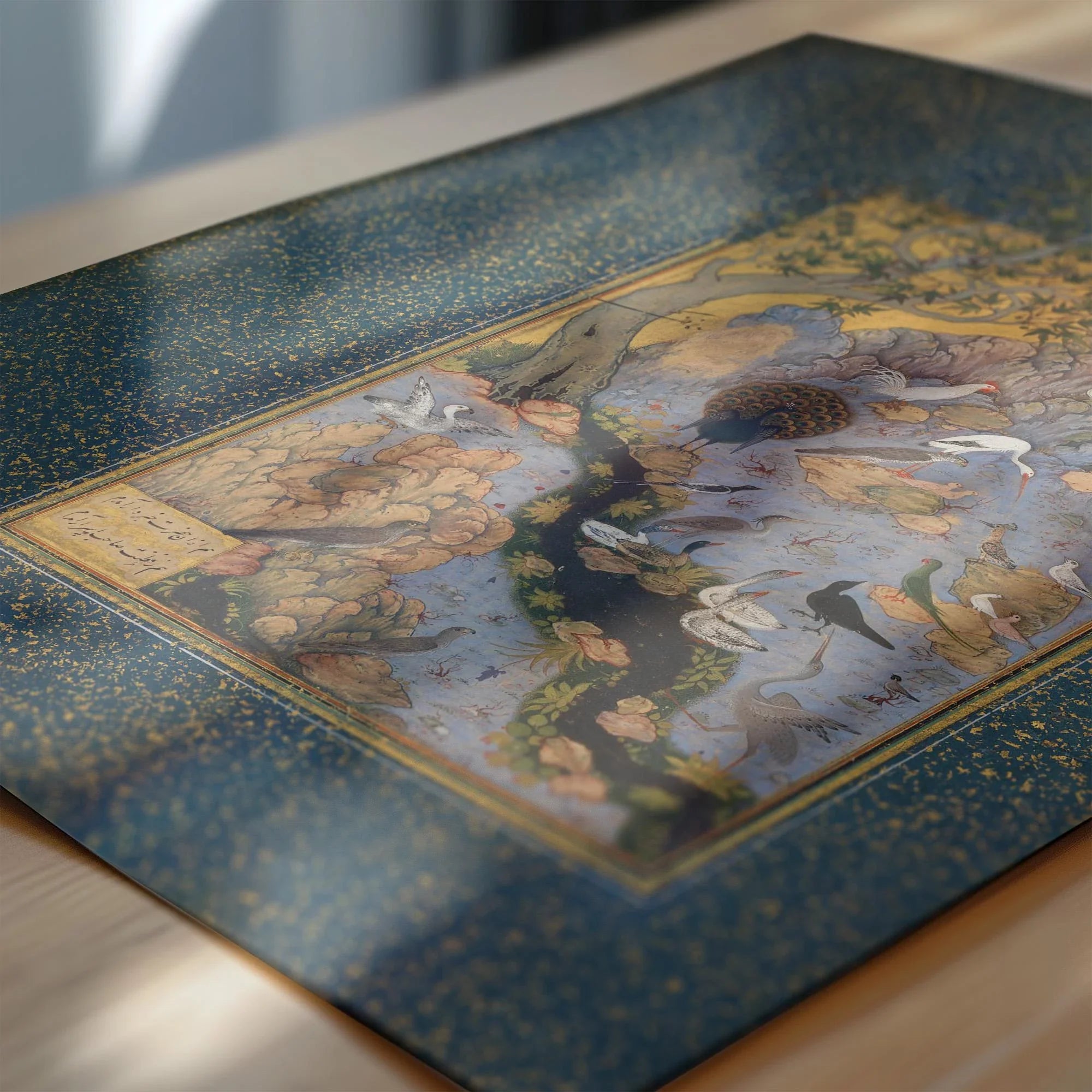 Mantiq al Tayir (The Concourse of the Birds) – Persian Miniature Art from the 17th Century | PRINT (Framed Available) - 9ArtPrints