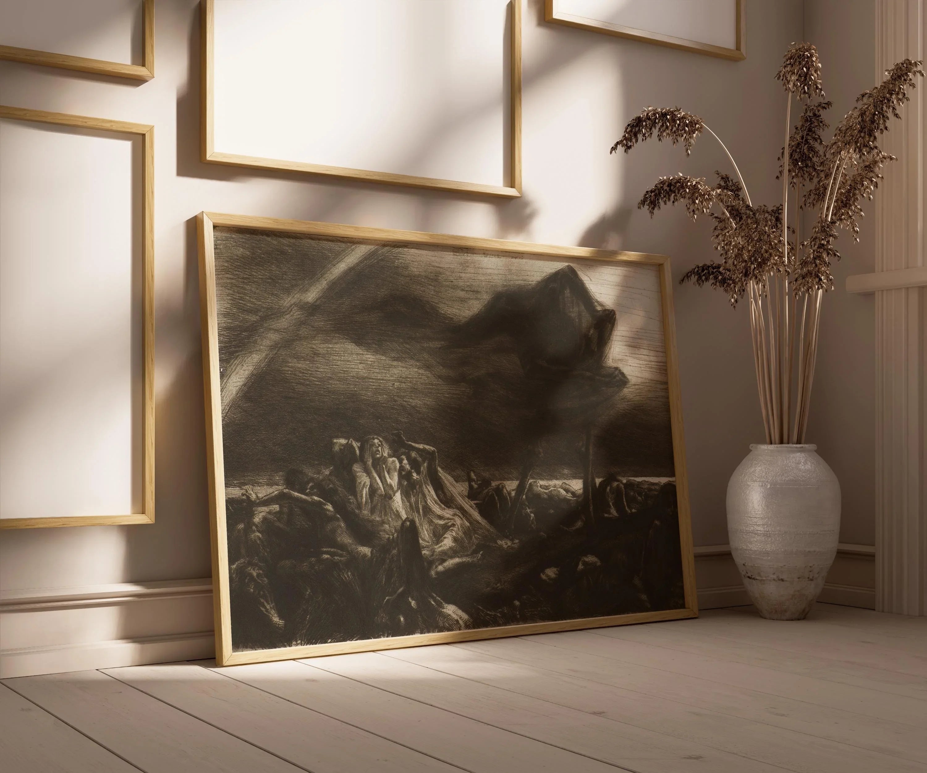 Marcel Roux Faucheuse Art Print: Symbolist Reaper Giclee - 9ArtPrints