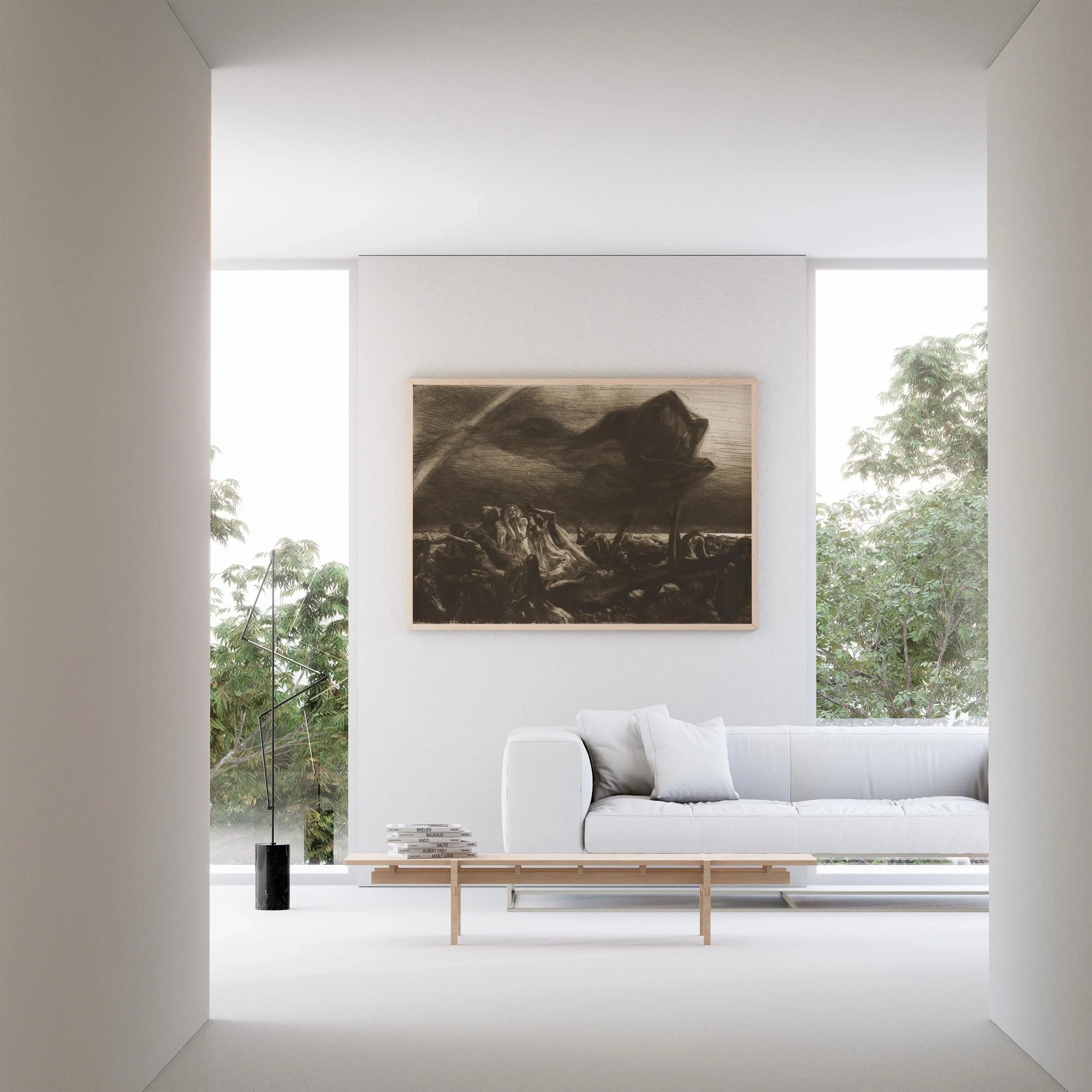 Marcel Roux - Faucheuse (Reaper) | PRINT | An Awe - inspiring Vision of Death and Despair | Symbolist Art available framed - 9ArtPrints