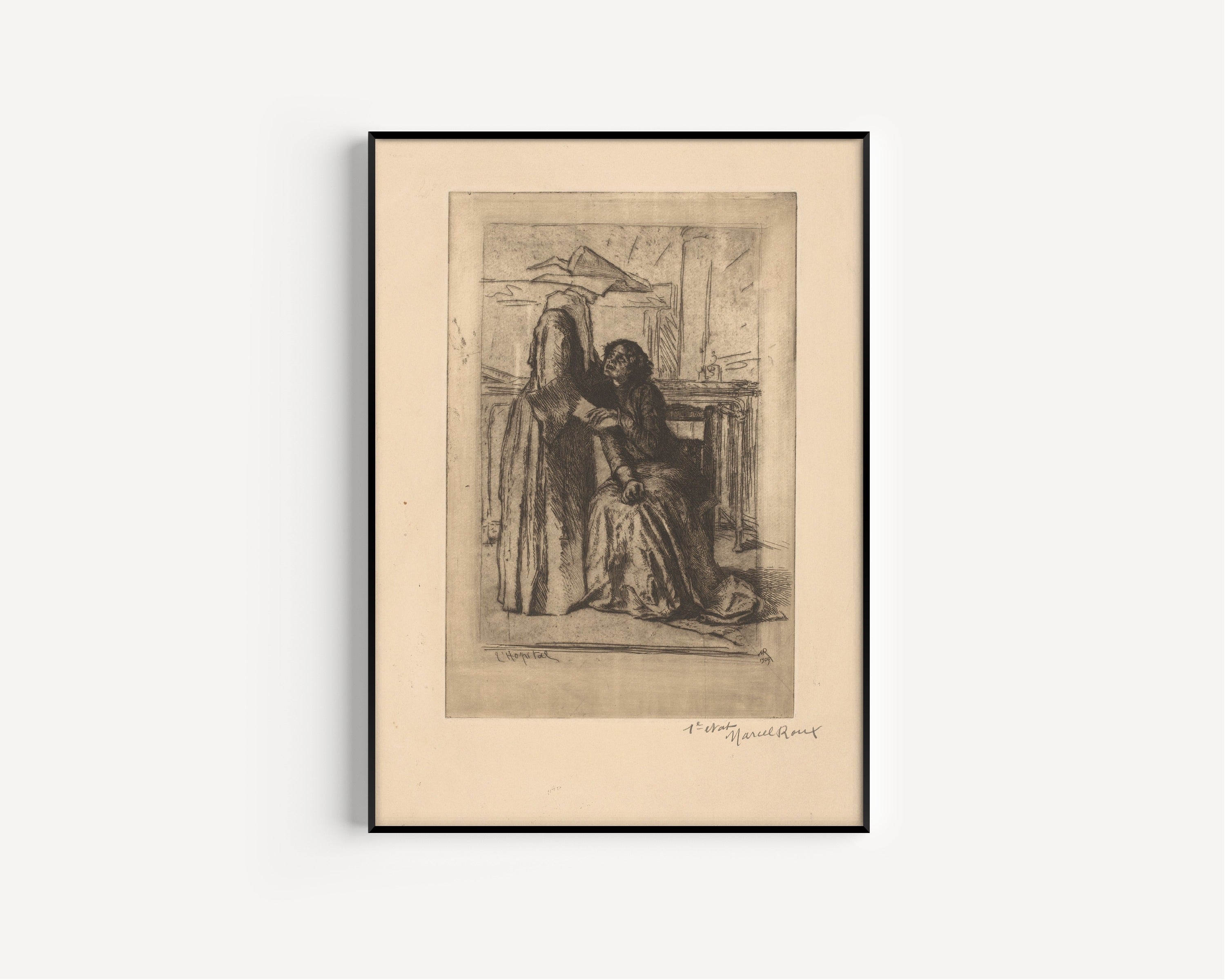 Marcel Roux — The Hospital | Fine Art Giclée Print - 9ArtPrints