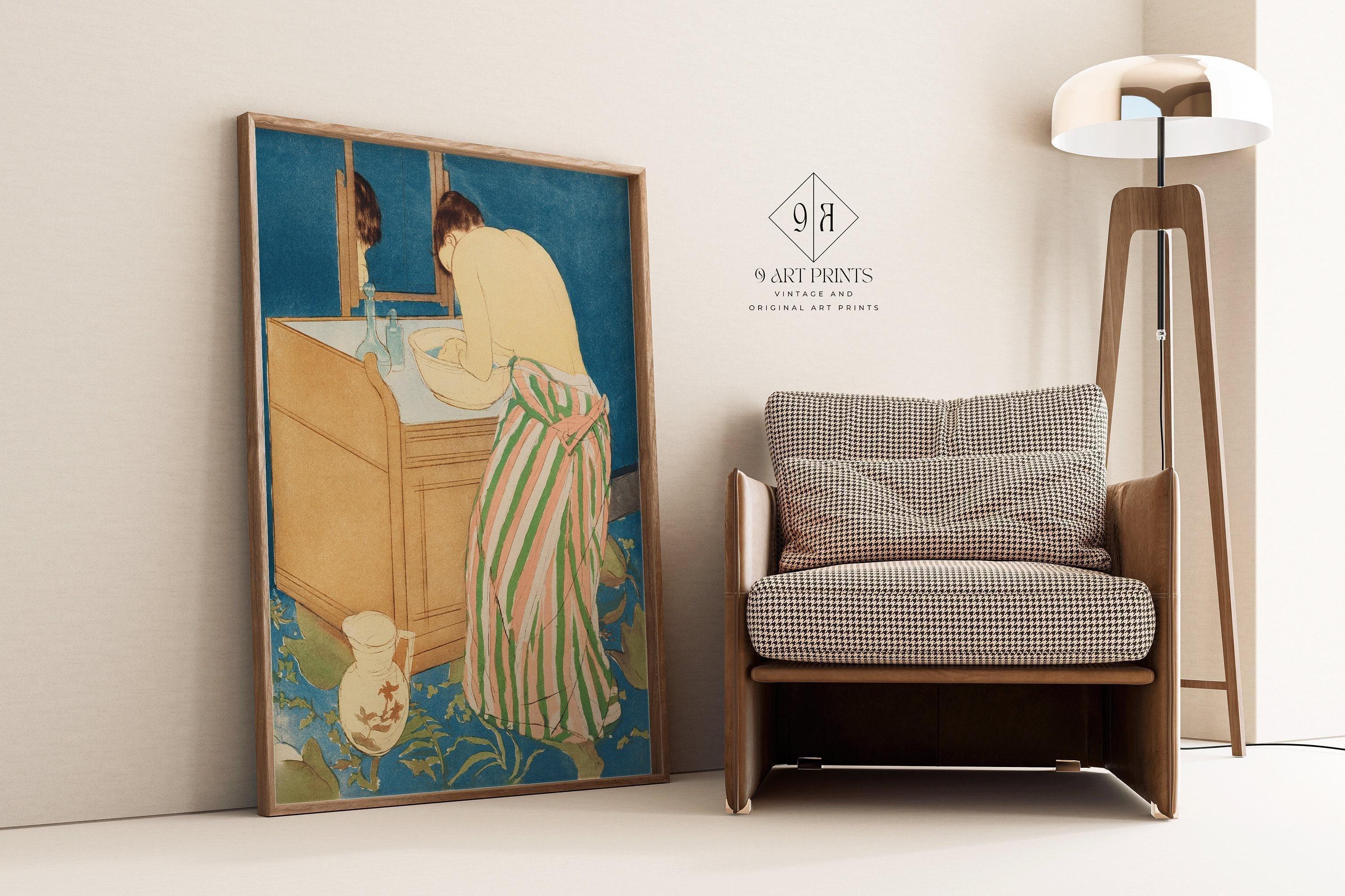 Mary Cassatt - Woman Bathing | Famous Impressionist Art