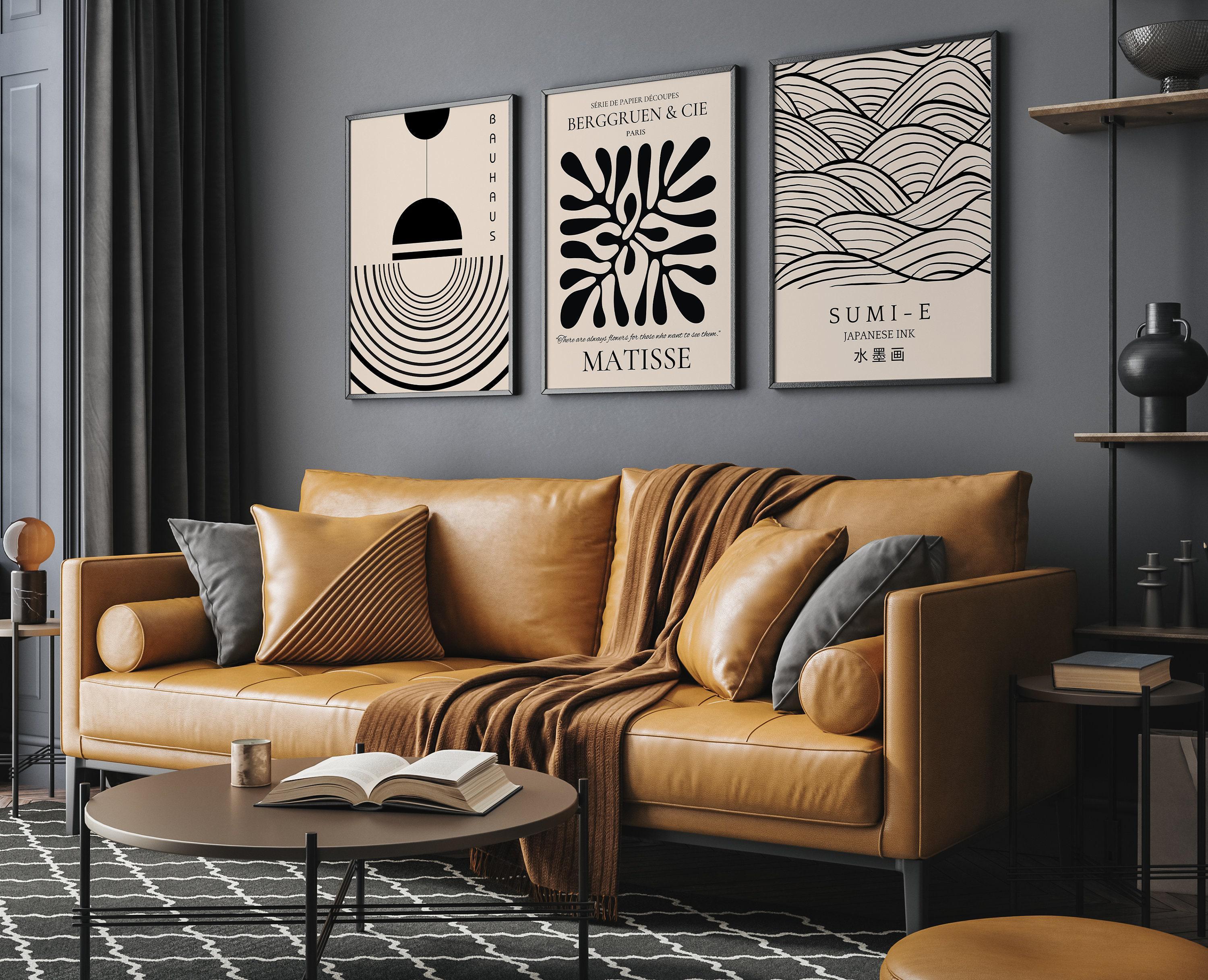 Matisse Bauhaus Japanese STATEMENT TRIO poster prints | | Our Most Popular Neutral Set | available framed - 9ArtPrints