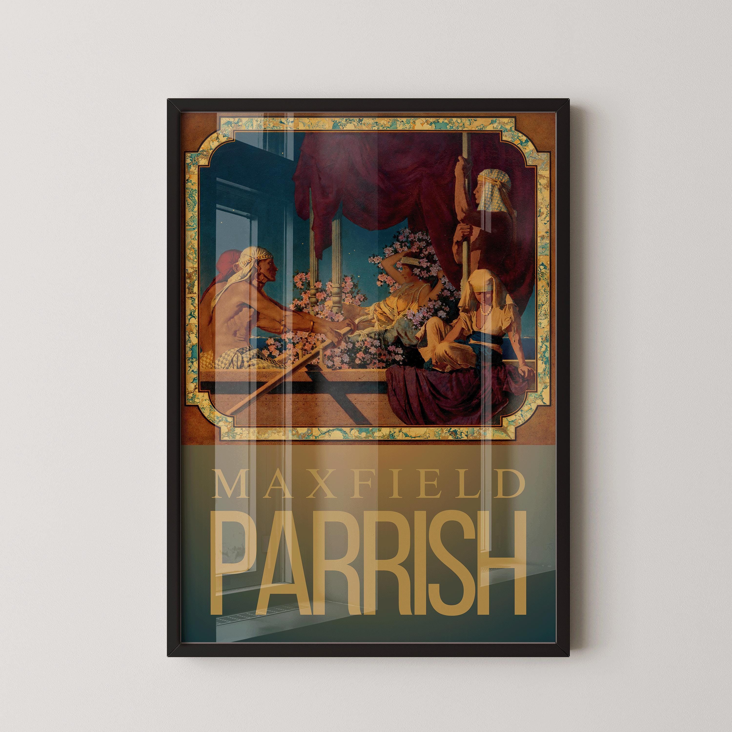 Maxfield Parrish - Cleopatra | Colorful Maximalist American Classic Art