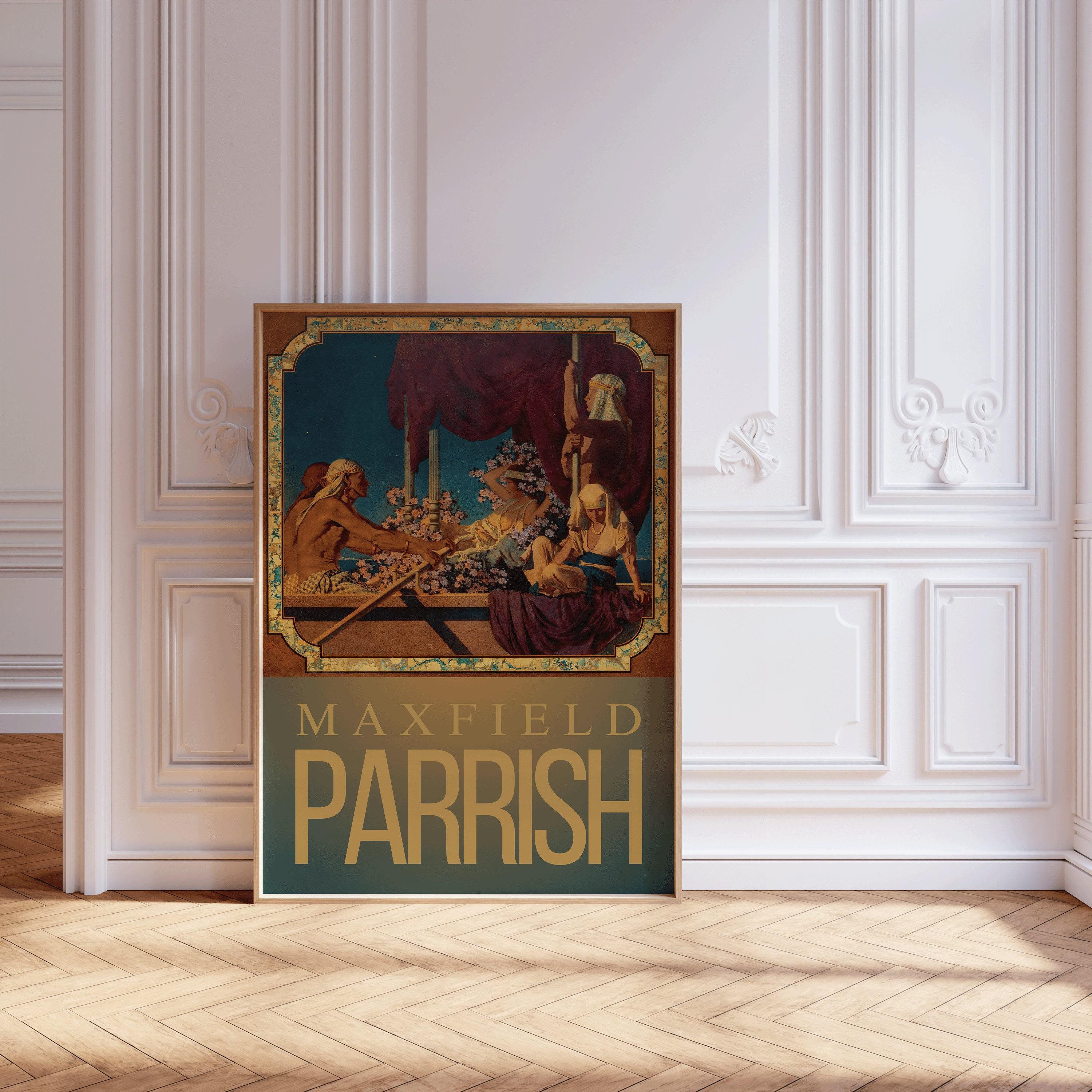 Maxfield Parrish - Cleopatra | Colorful Maximalist American Classic Art