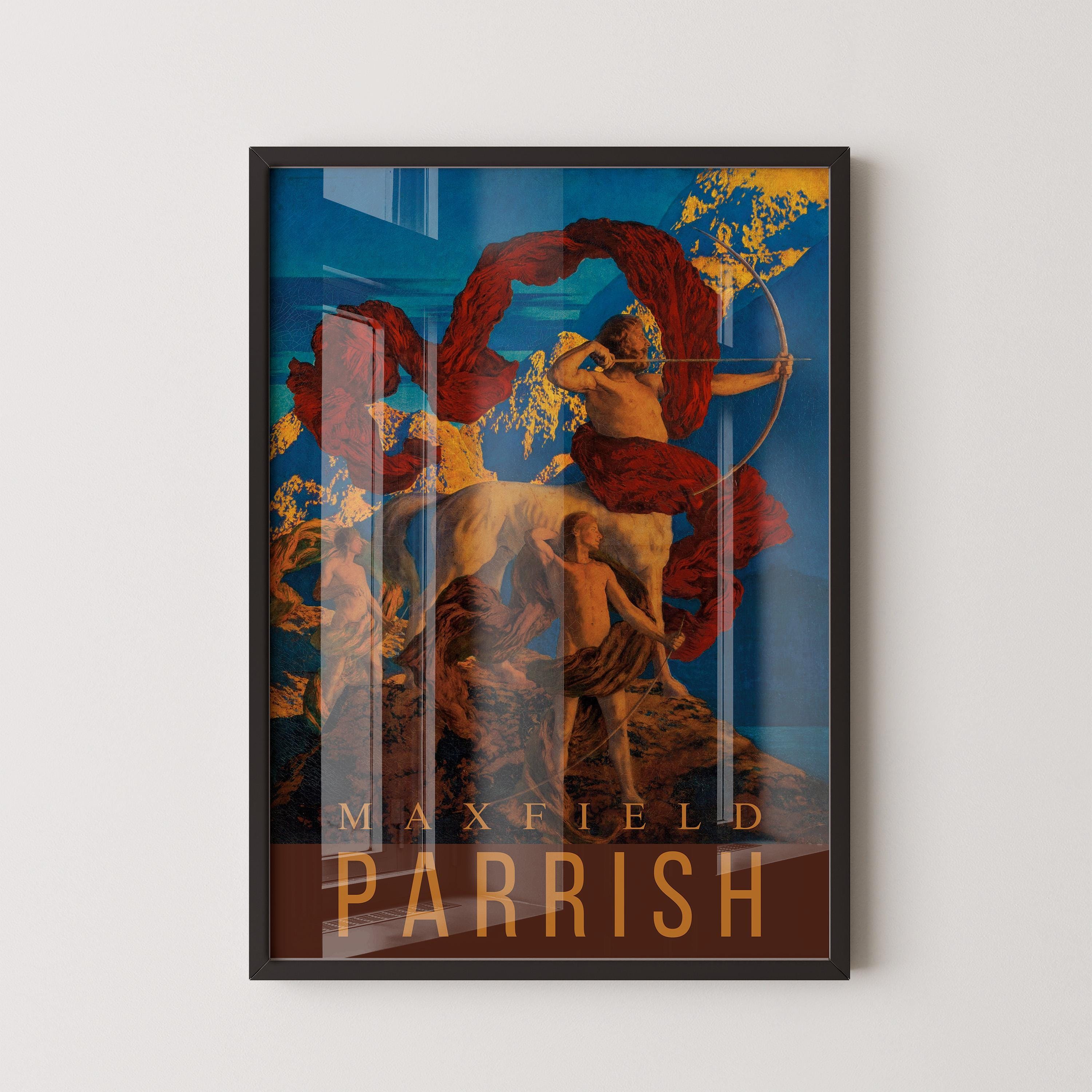 Maxfield Parrish - Jason and His Teacher | Colorful Maximalist American Classic Art