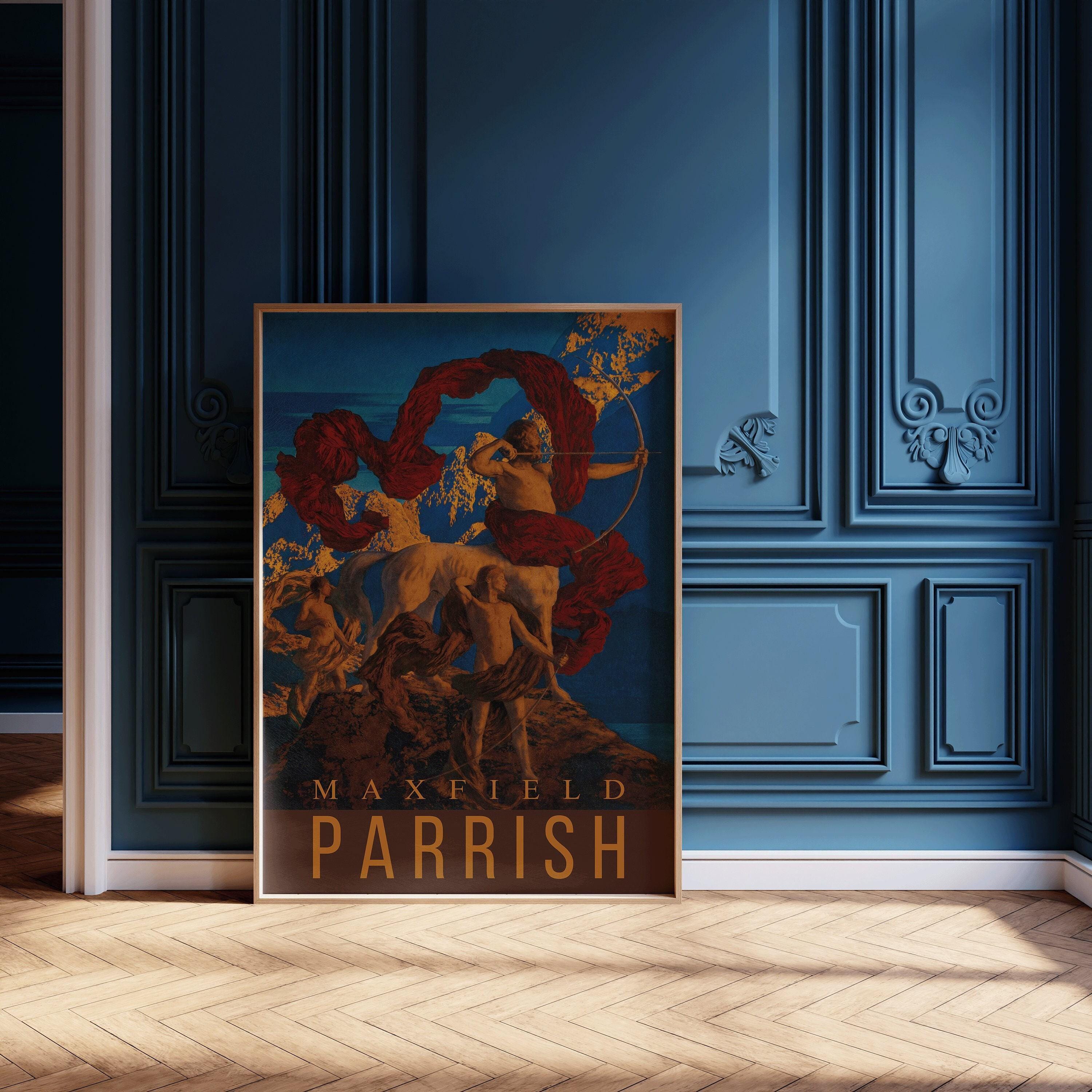 Maxfield Parrish - Jason and His Teacher | Colorful Maximalist American Classic Art