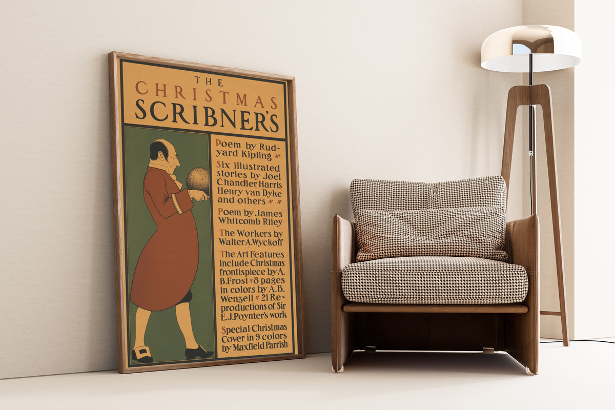 Maxfield Parrish — The Christmas Scribner’s | Vintage Christmas Print