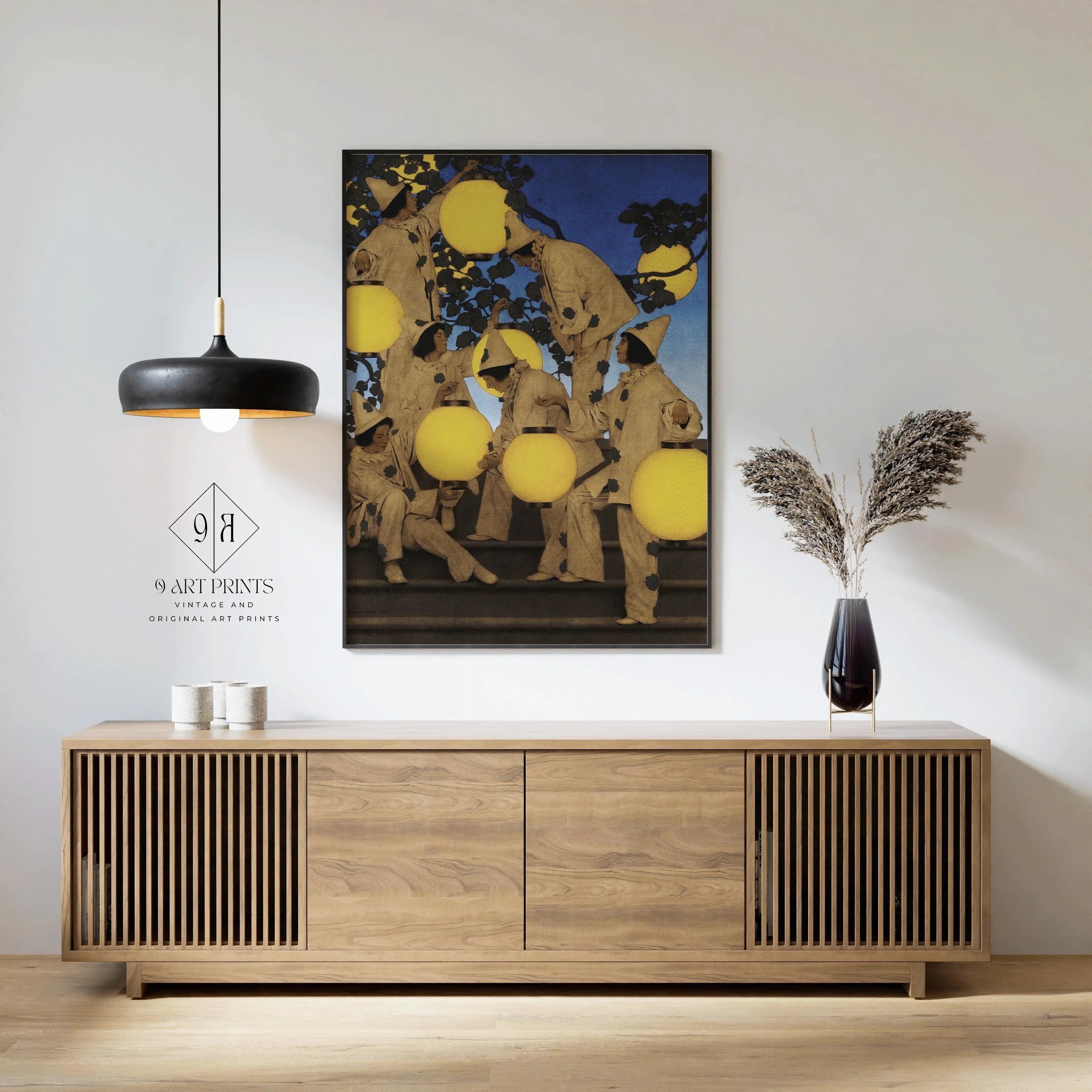 Maxfield Parrish 'The Lantern Bearers' Fine Art Print: Maximalist Decor - 9ArtPrints