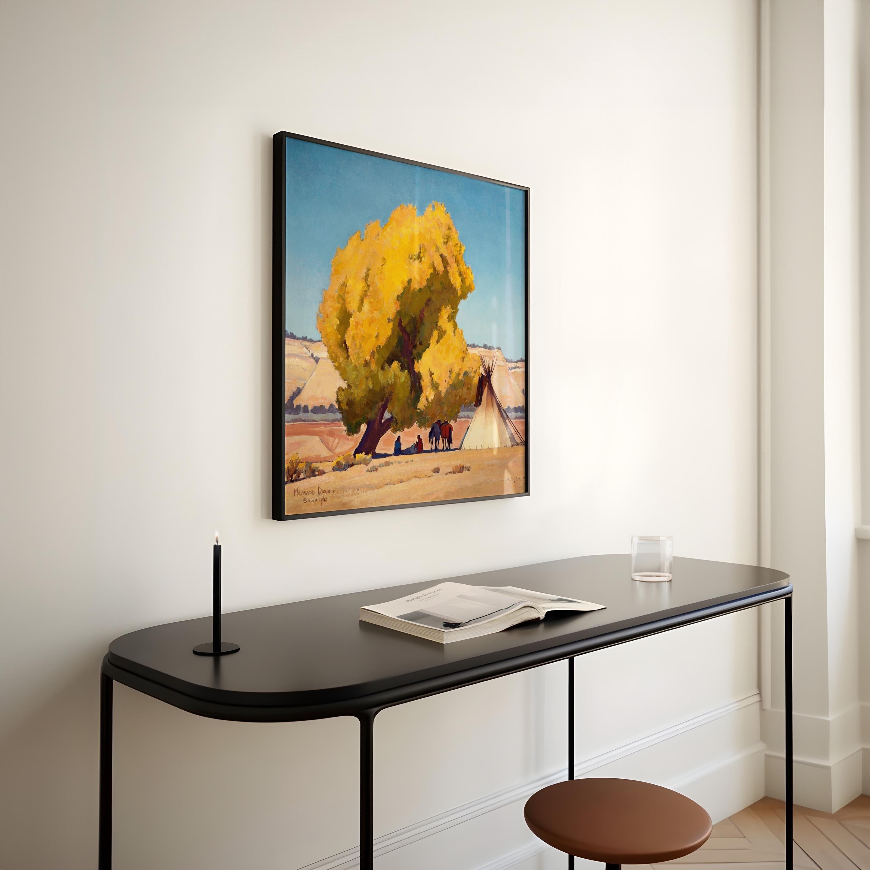 Maynard Dixon - Lazy Autumn | Iconic Artwork Depicting the American West Vintage Painting (available handframed or unframed) 1x1 - 9ArtPrints