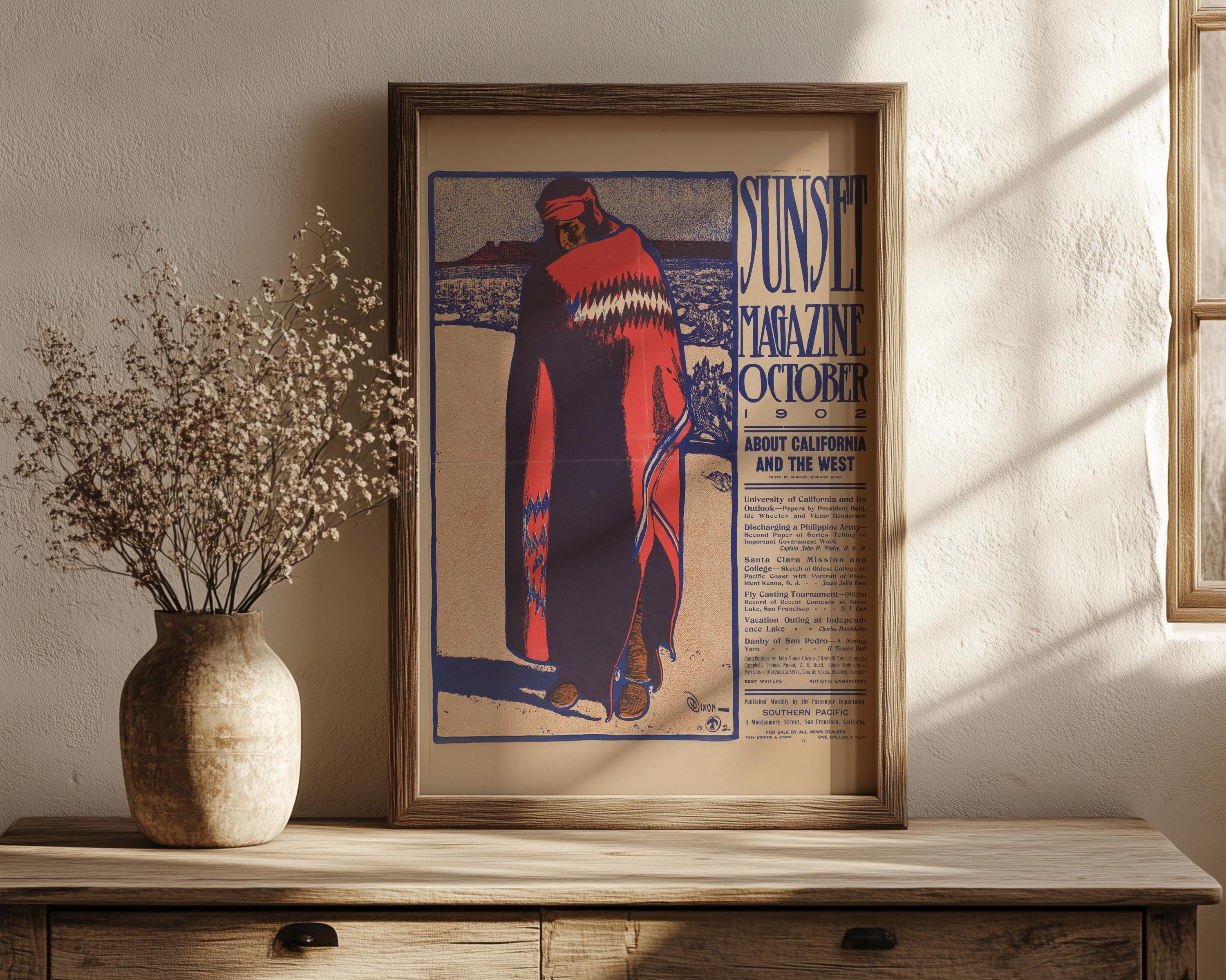 Maynard Dixon - Sunset Magazine Cover Art - 1902 (Giclee Print) - 9ArtPrints