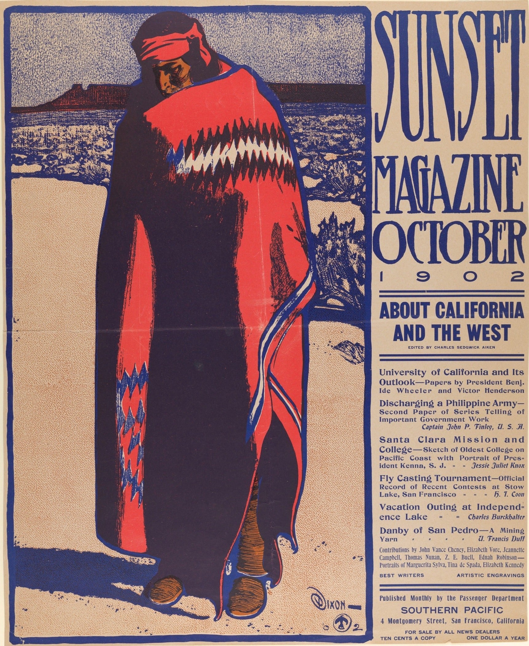 Maynard Dixon — Sunset Magazine (October 1902) | Vintage American West Print - 9ArtPrints