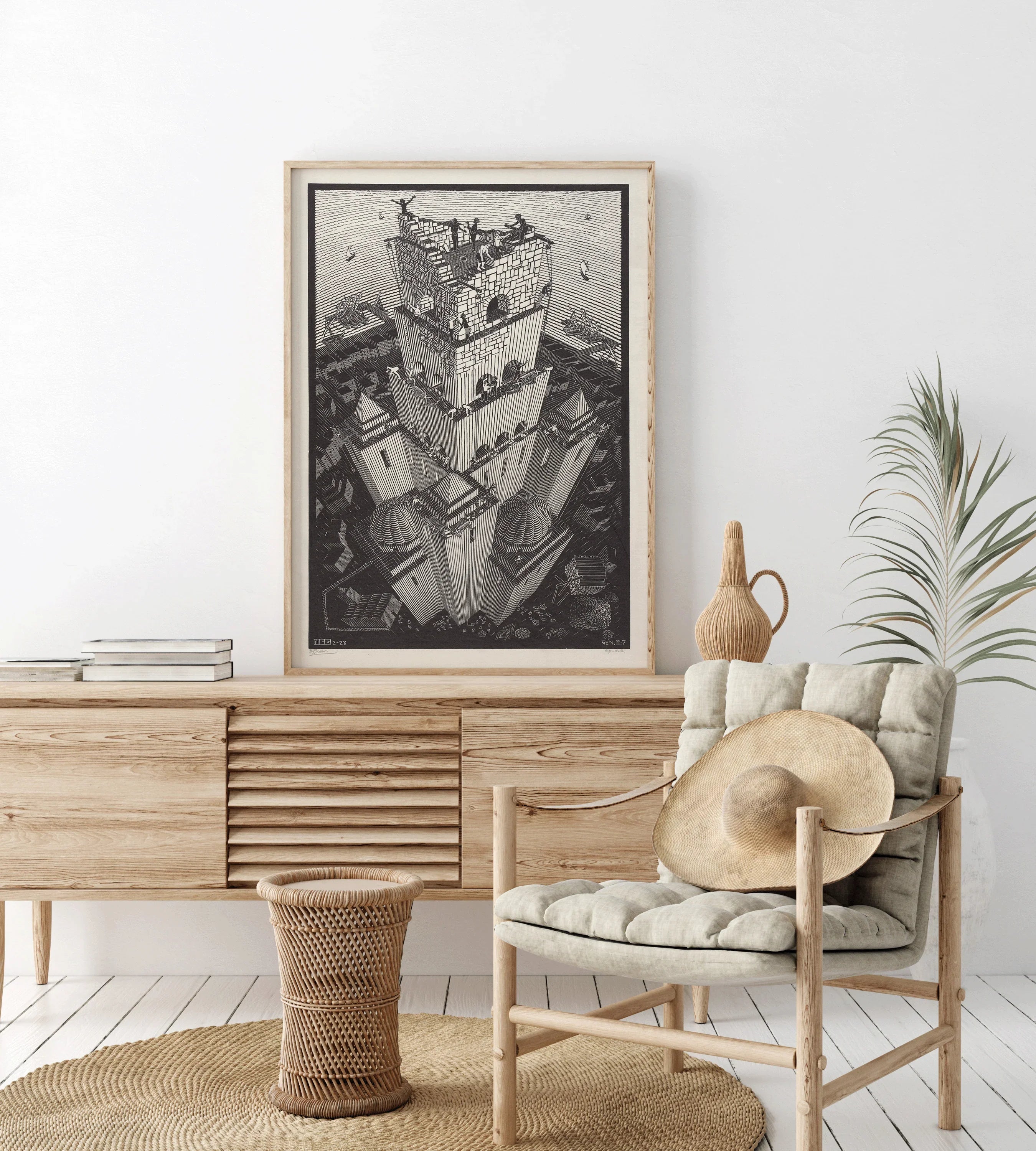 MC Escher - The Tower of Babel - 9ArtPrints