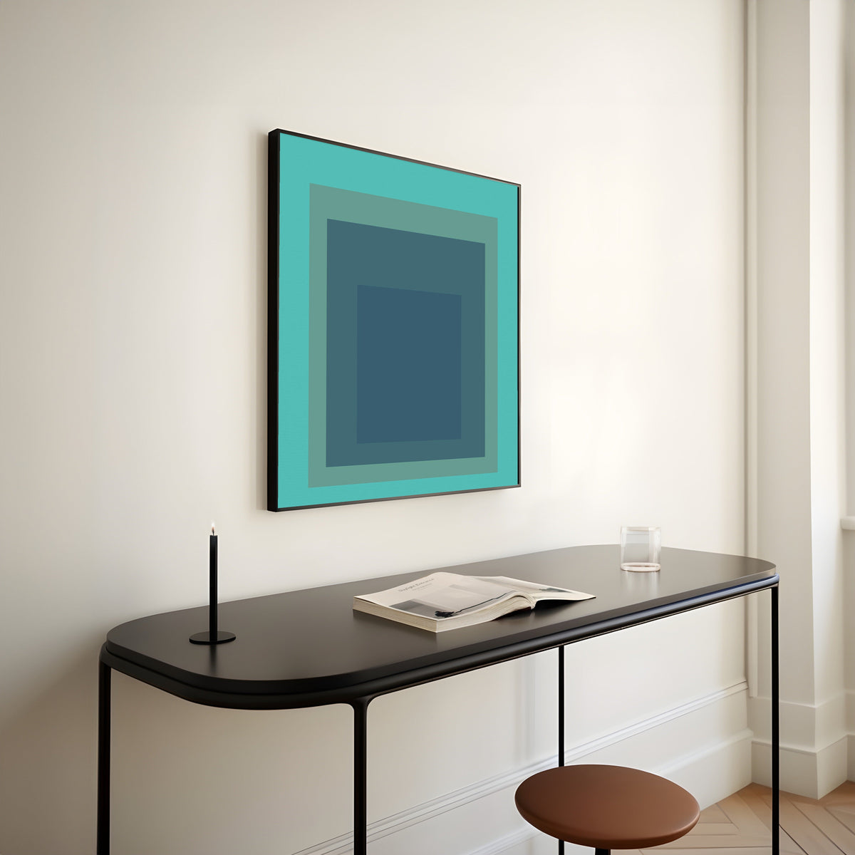 Meadow — Homage to the Square | Mid-Century Modern Art Print - 9ArtPrints