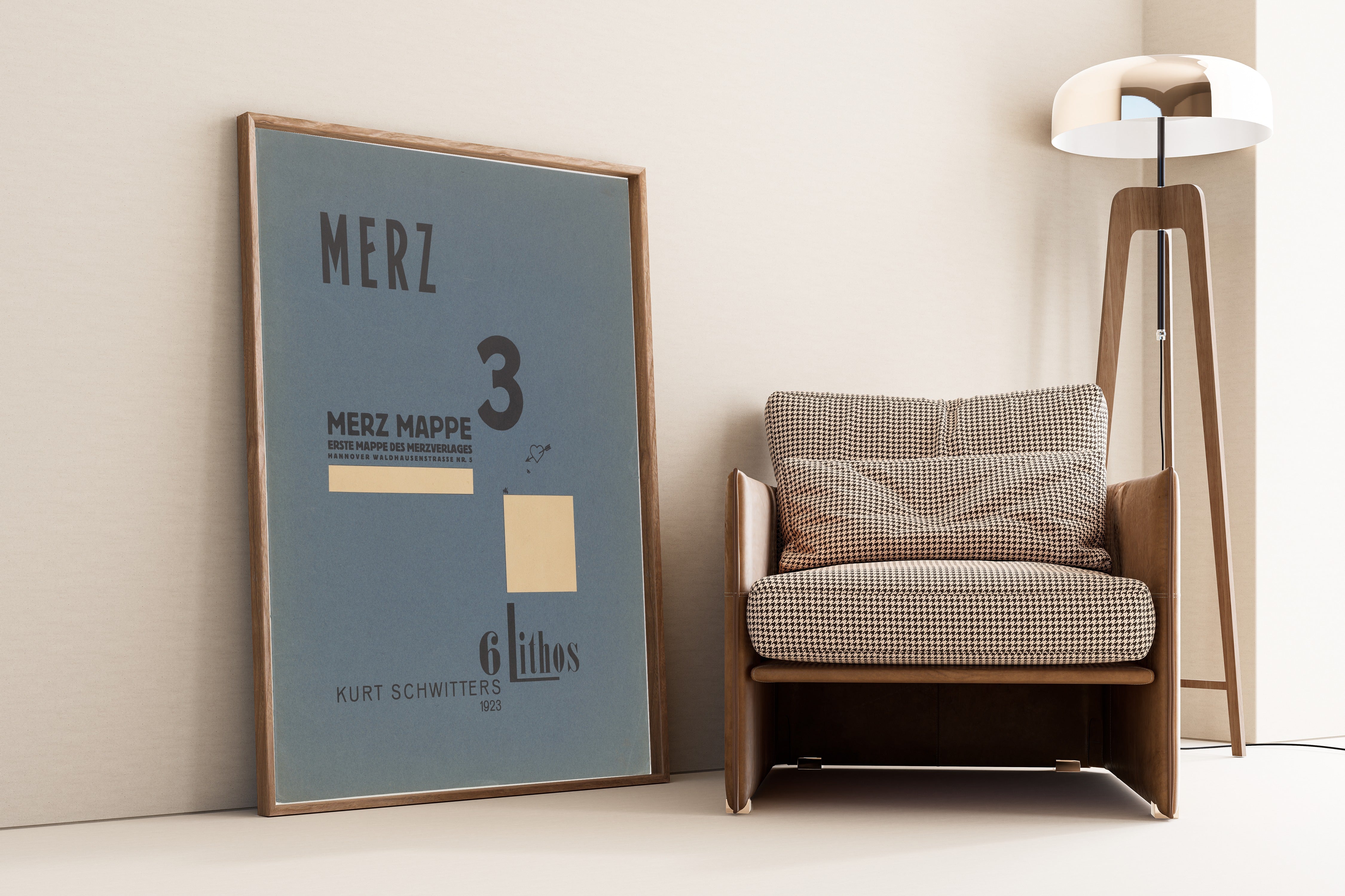 Kurt Schwitters — Merz 3. Kurt Schwitters 6 Lithos Pl.1 | Fine Art Print