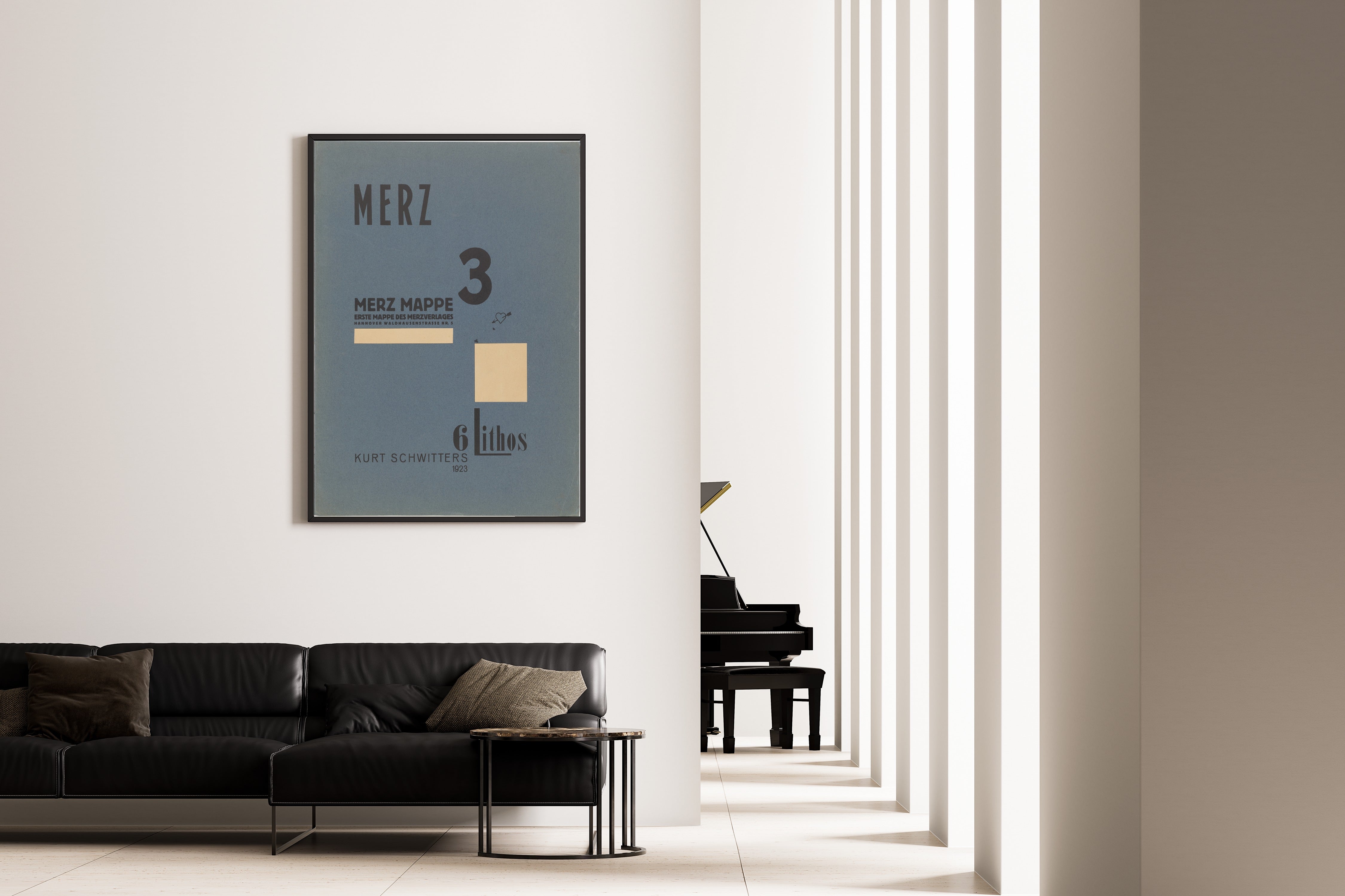 Kurt Schwitters — Merz 3. Kurt Schwitters 6 Lithos Pl.1 | Fine Art Print