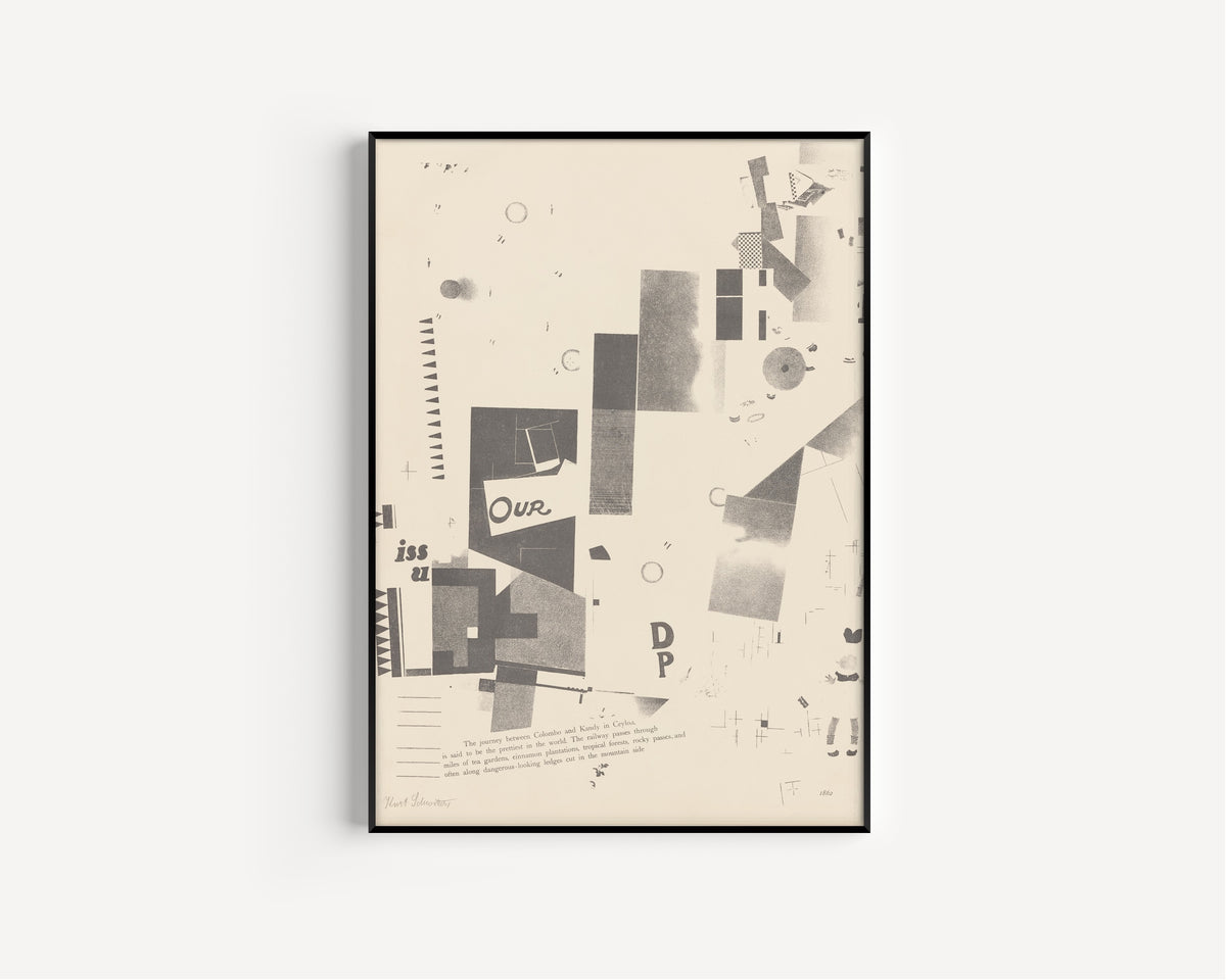 Kurt Schwitters — Merz 3. Kurt Schwitters 6 Lithos Pl.7 | Fine Art Print