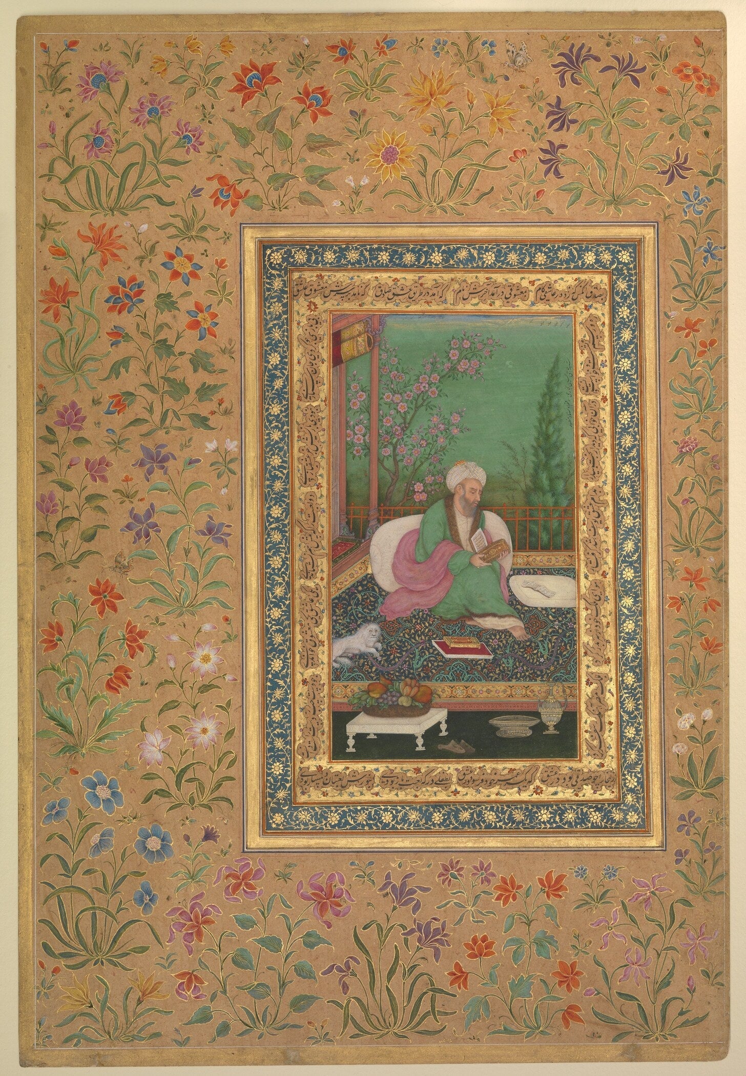 Mughal Portrait — Haji Husain Bukhari | 17th-Century Art Print - 9ArtPrints