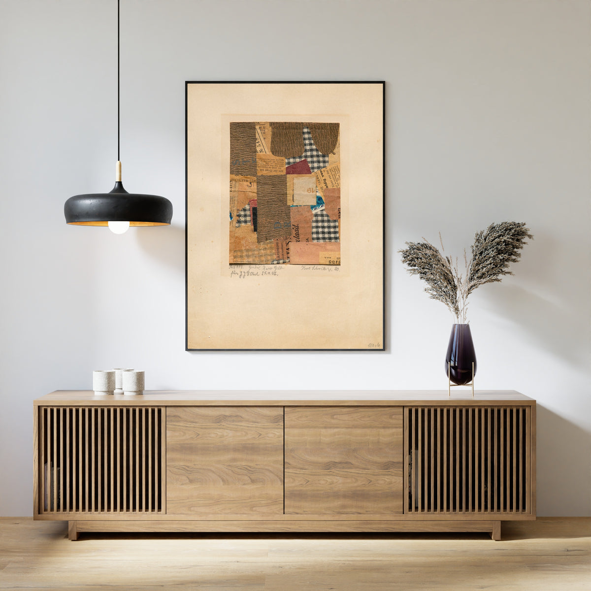 Kurt Schwitters — Mz 117. Genève Karo Gelb | Fine Art Print