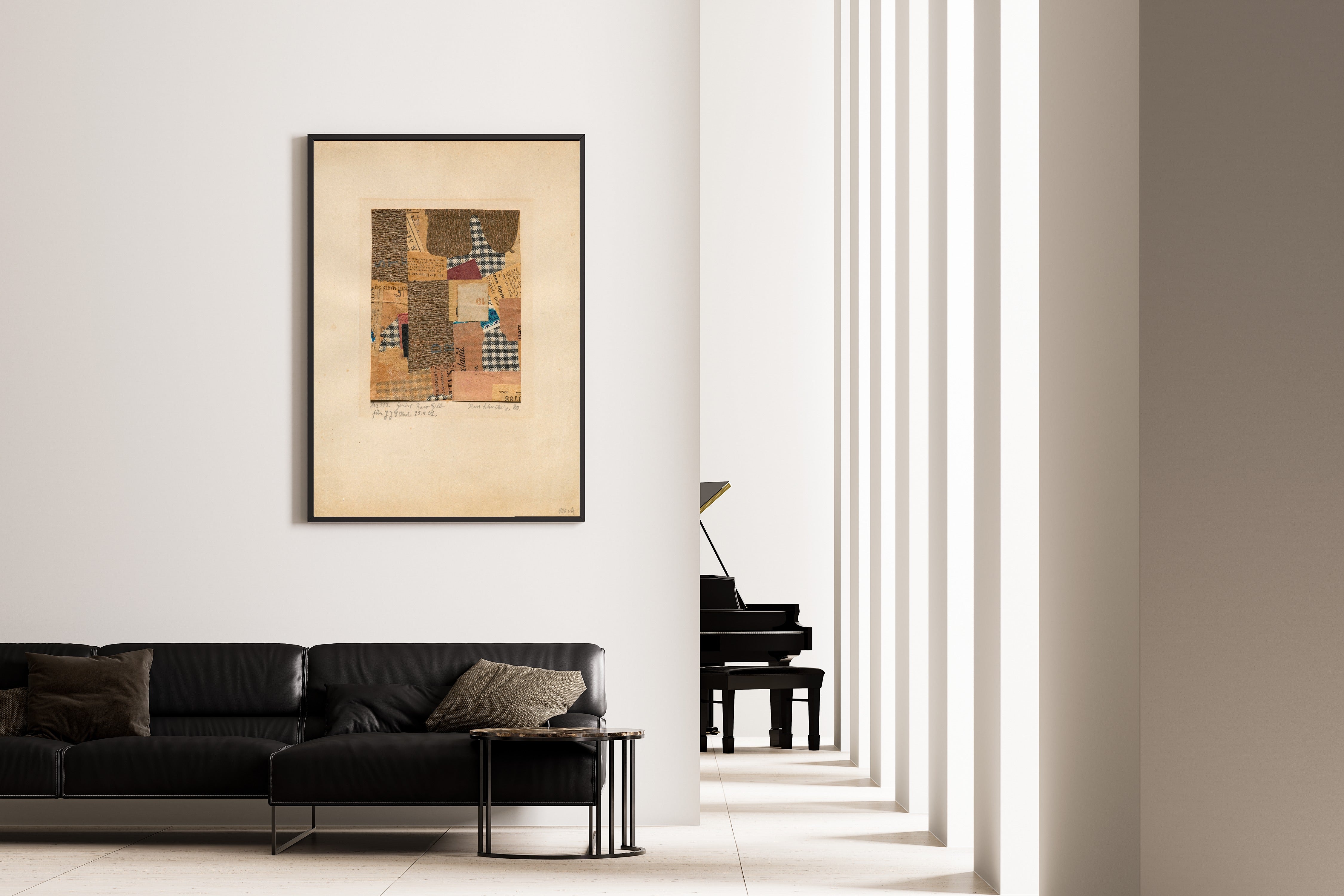 Kurt Schwitters — Mz 117. Genève Karo Gelb | Fine Art Print