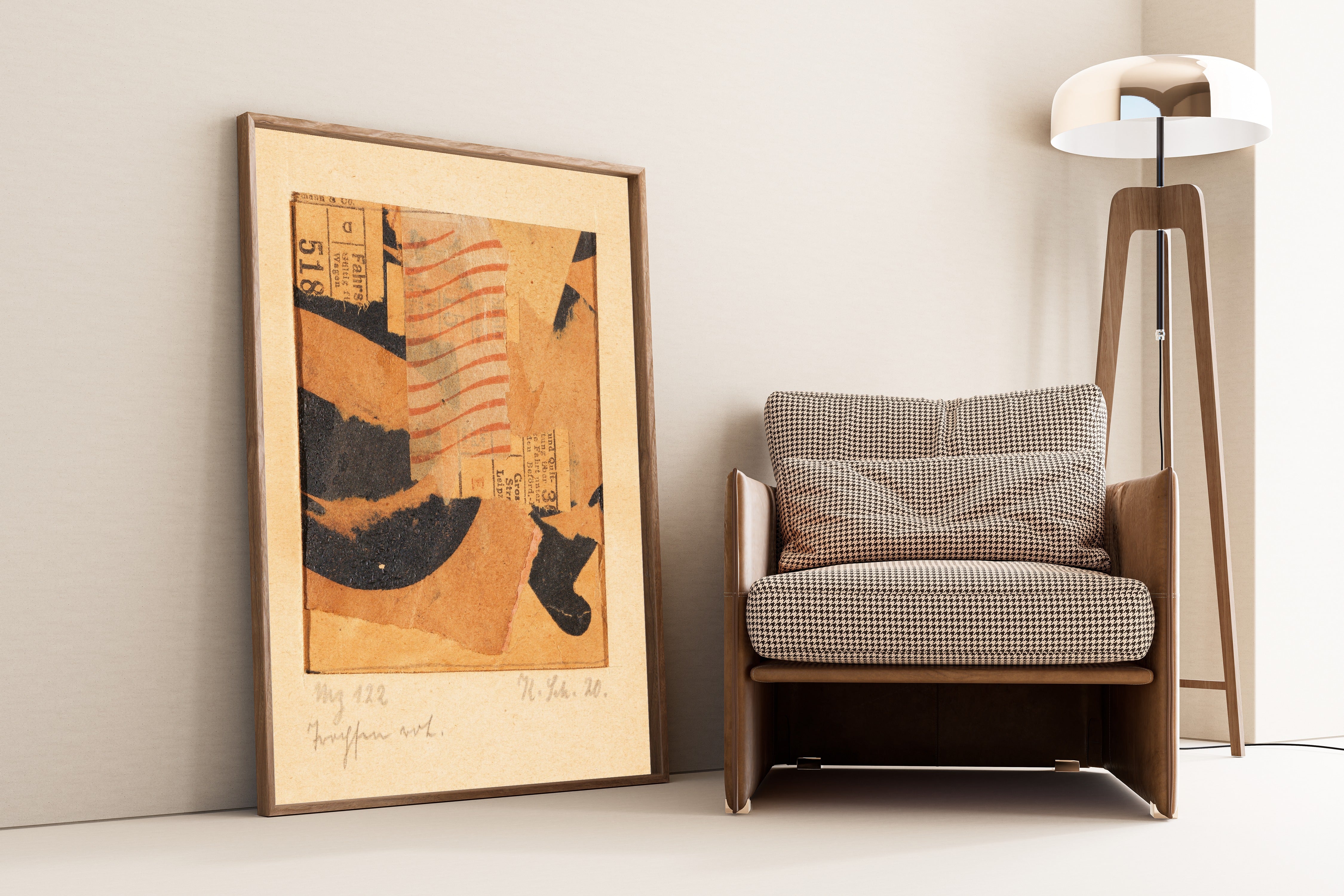 Kurt Schwitters — Mz 122 Tropfen rot. (Merzzeichnung) | Fine Art Print