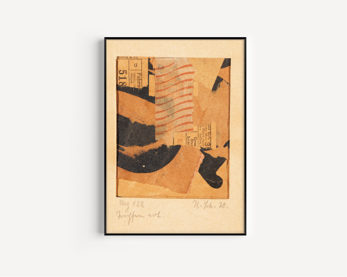 Kurt Schwitters — Mz 122 Tropfen rot. (Merzzeichnung) | Fine Art Print