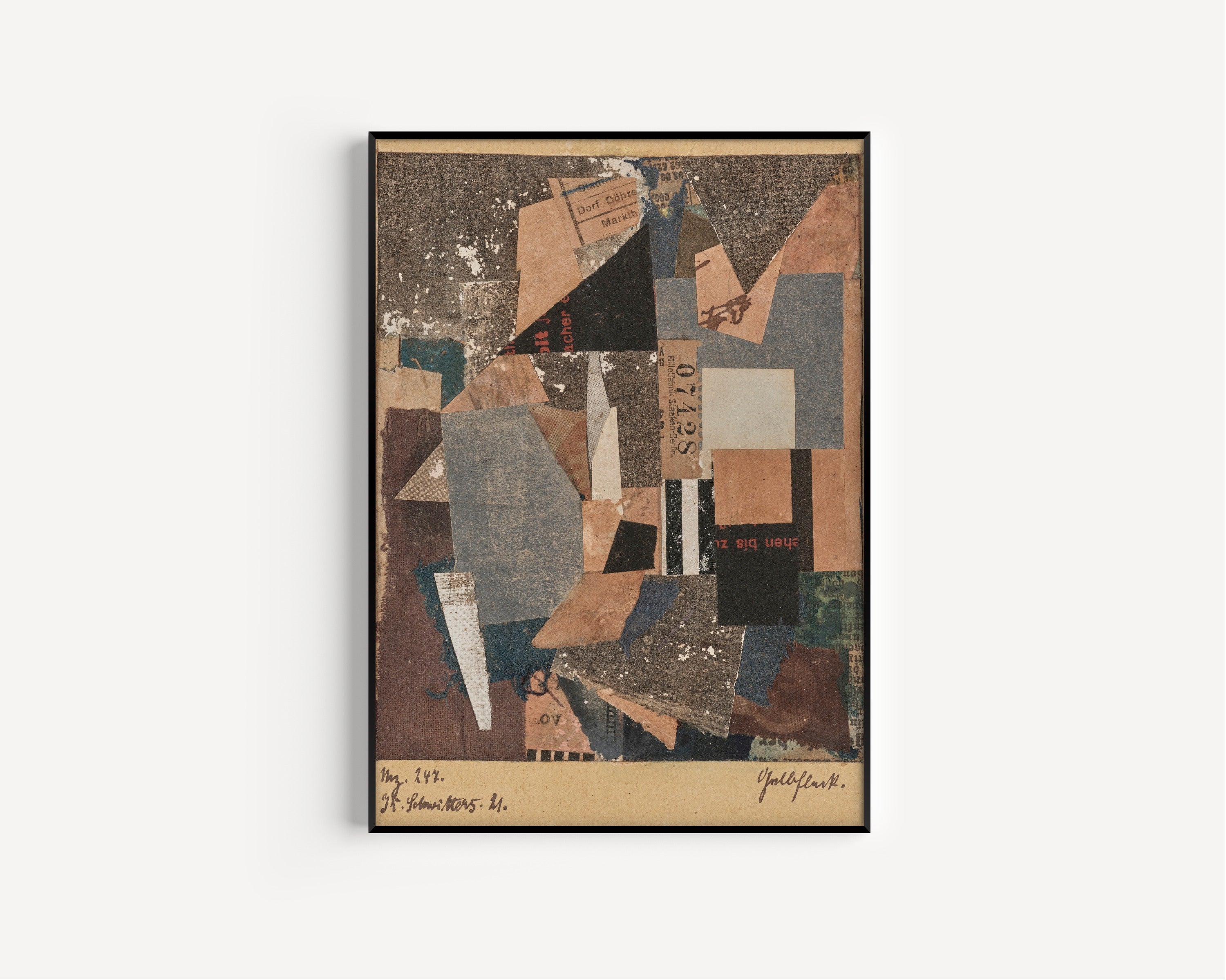 Kurt Schwitters — Mz. 247. Gelbfleck | Fine Art Print