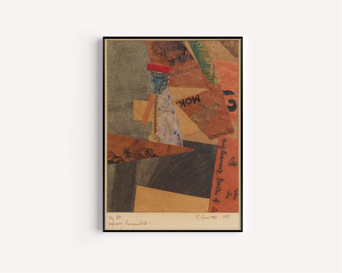 Kurt Schwitters — Mz 259 Zeichnung Campendonk | Fine Art Print