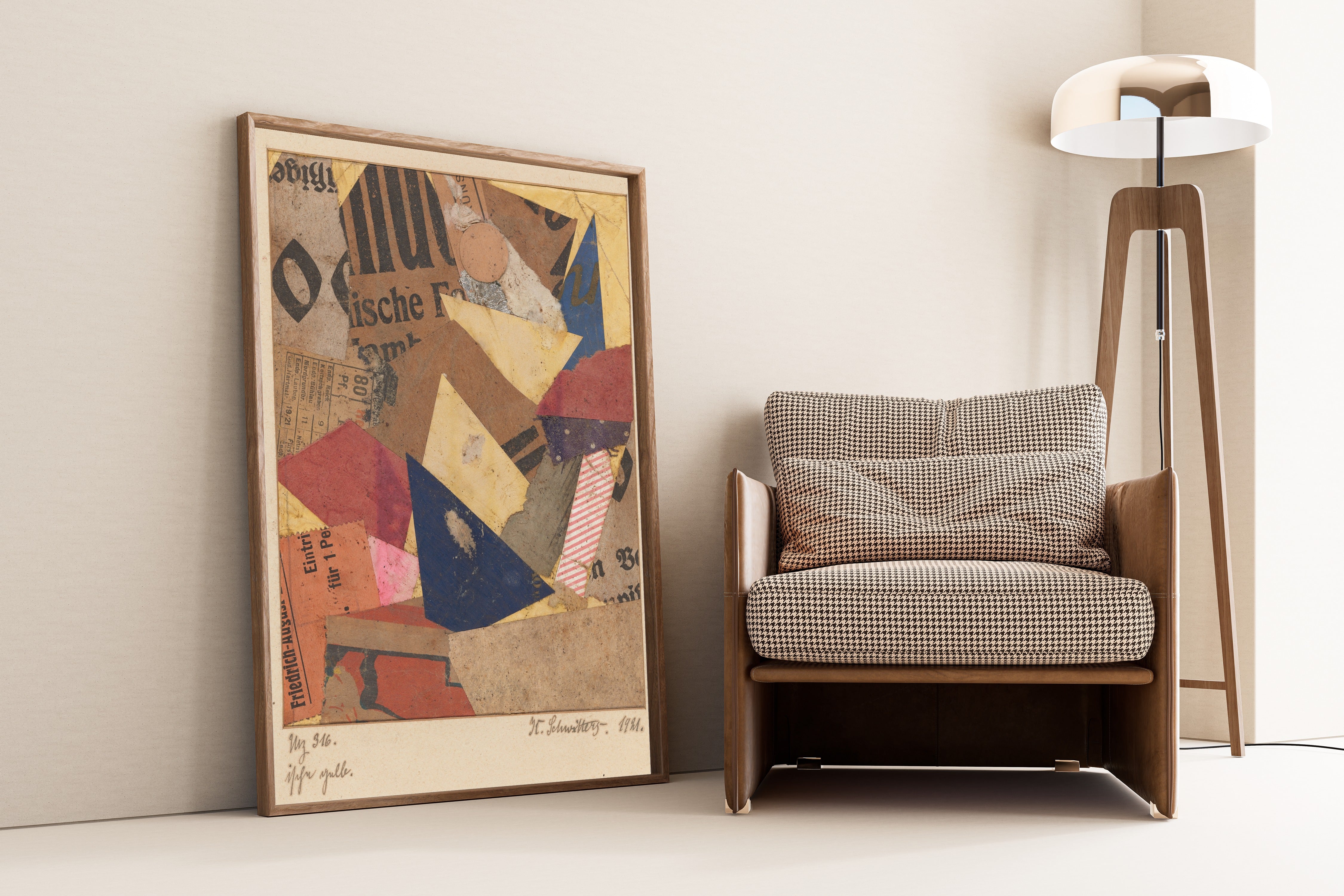 Kurt Schwitters — Mz 316 ische gelb (Mz 316 ische Yellow) | Fine Art Print