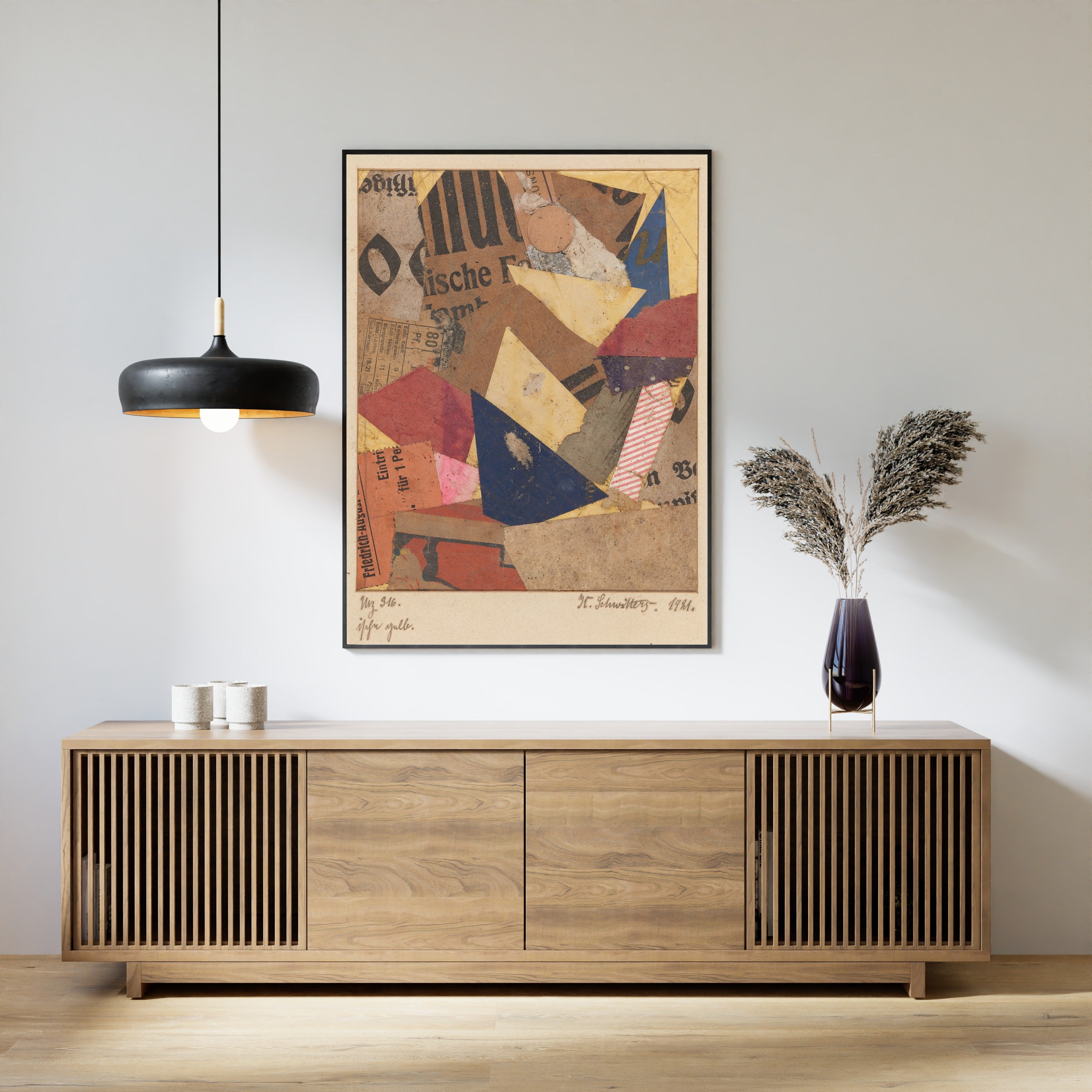 Kurt Schwitters — Mz 316 ische gelb (Mz 316 ische Yellow) | Fine Art Print