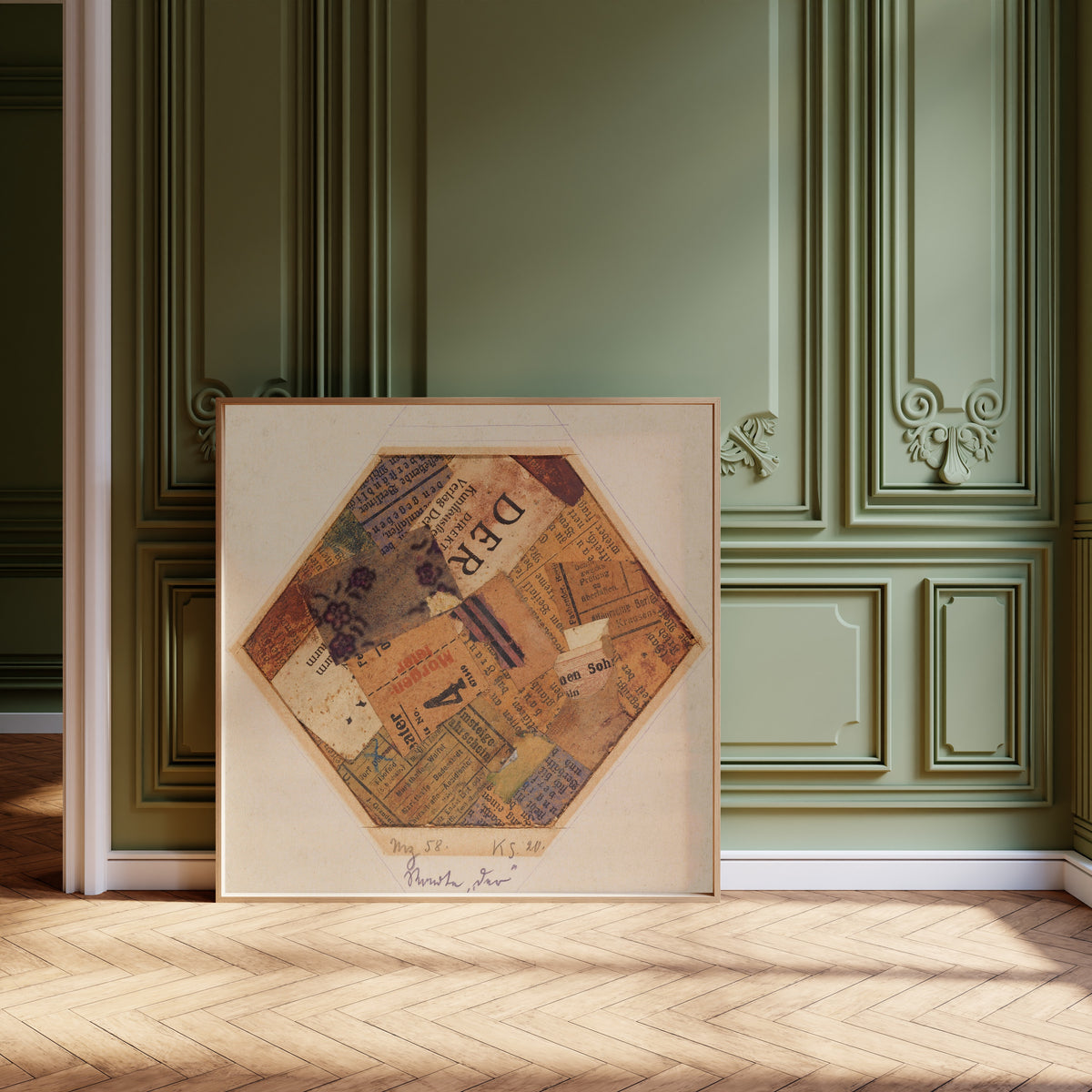 Kurt Schwitters — Mz 58, Worte 'der' | Fine Art Print