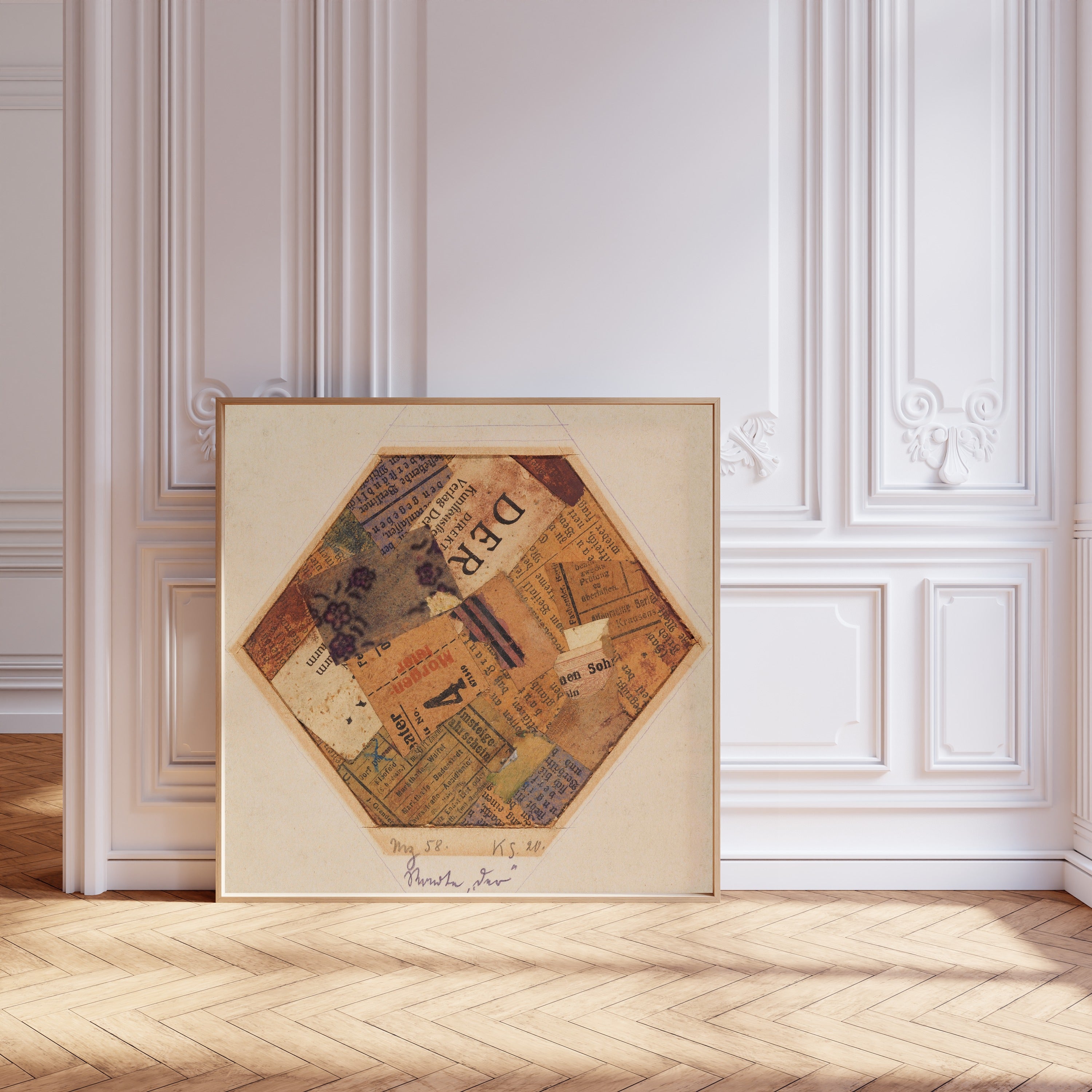 Kurt Schwitters — Mz 58, Worte 'der' | Fine Art Print