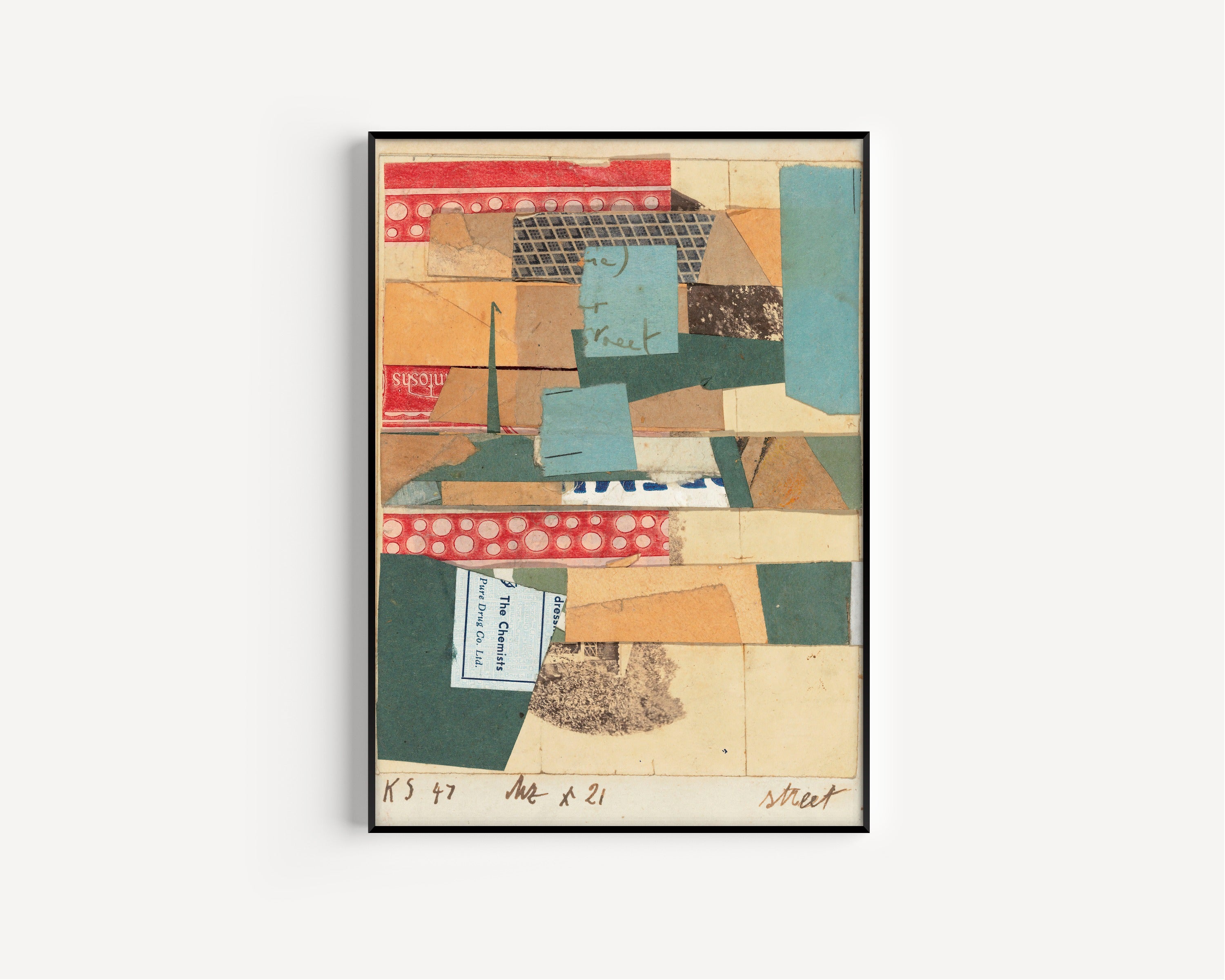 Kurt Schwitters — Mz x 21 Street | Fine Art Print