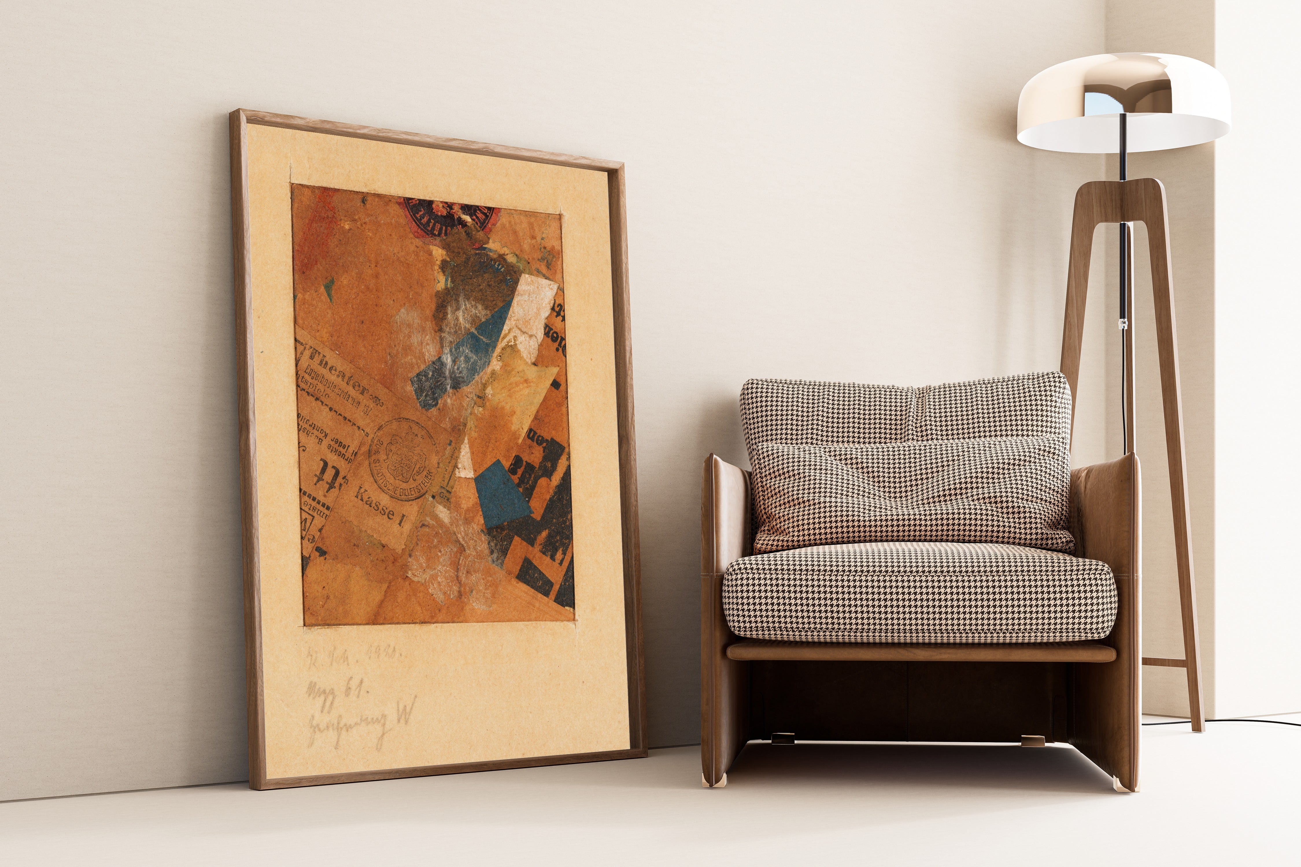 Kurt Schwitters — Mzz 61 Ohne Titel (Zeichnung W). (Merzzeichnung) | Fine Art Print
