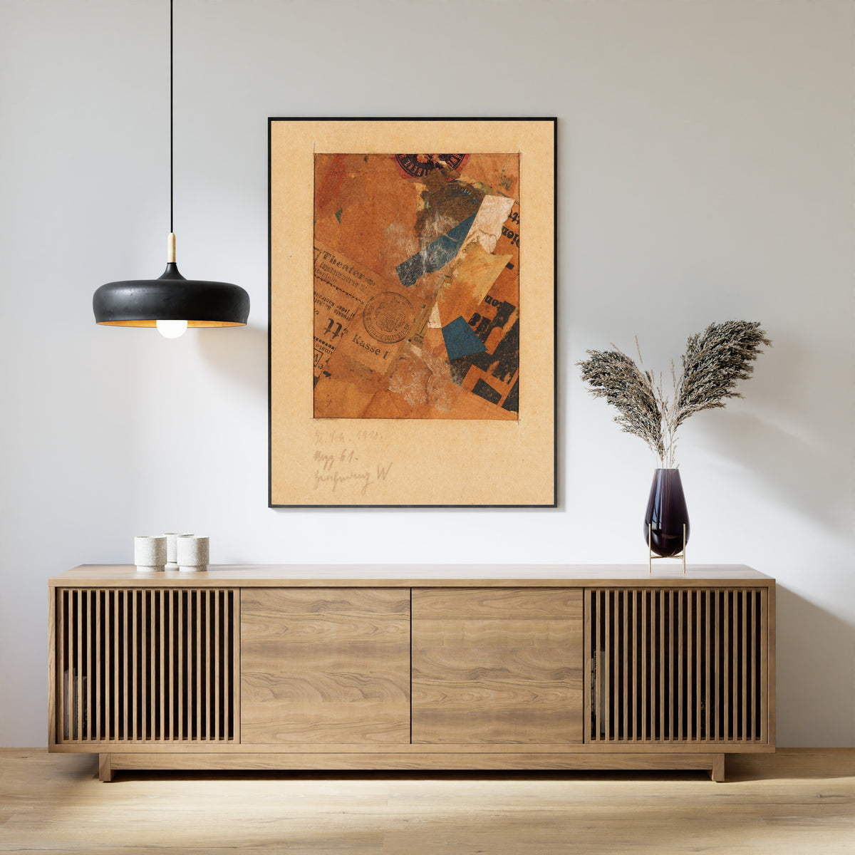 Kurt Schwitters — Mzz 61 Ohne Titel (Zeichnung W). (Merzzeichnung) | Fine Art Print