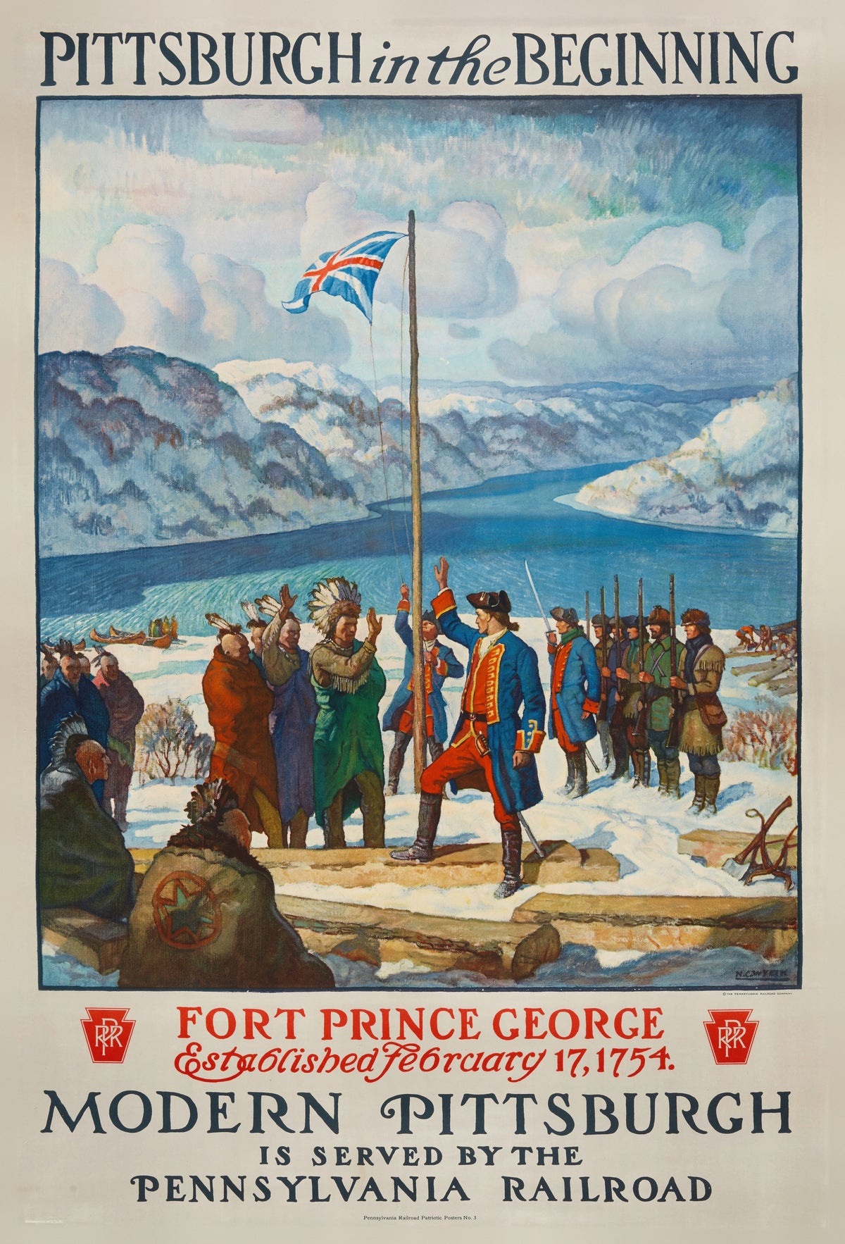 N. C. Wyeth — Pittsburgh in the Beginning | Vintage Poster Print