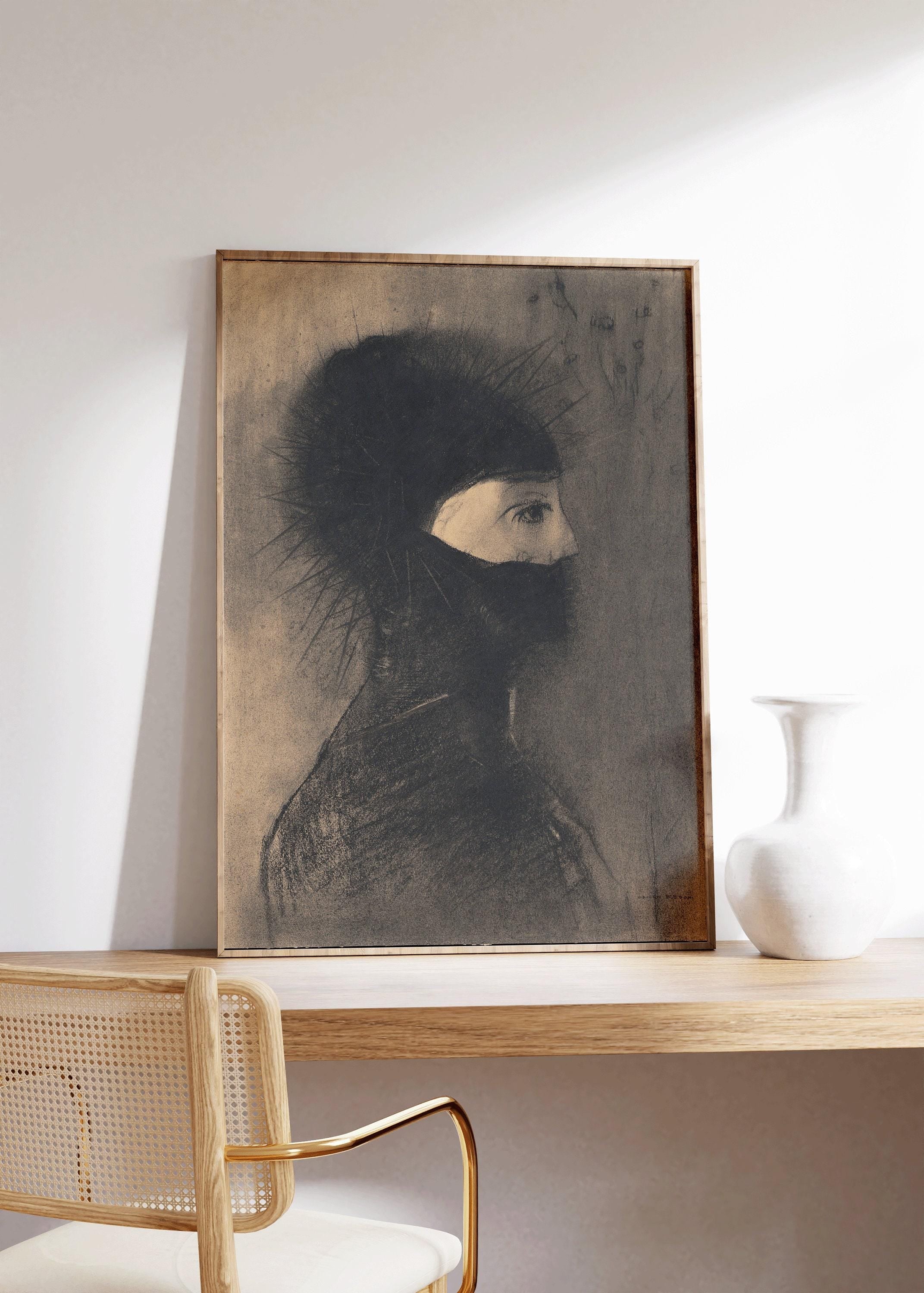 Odilon Redon - Armor | Famous Surreal Symbolist Art | Available frame or unframed - 9ArtPrints