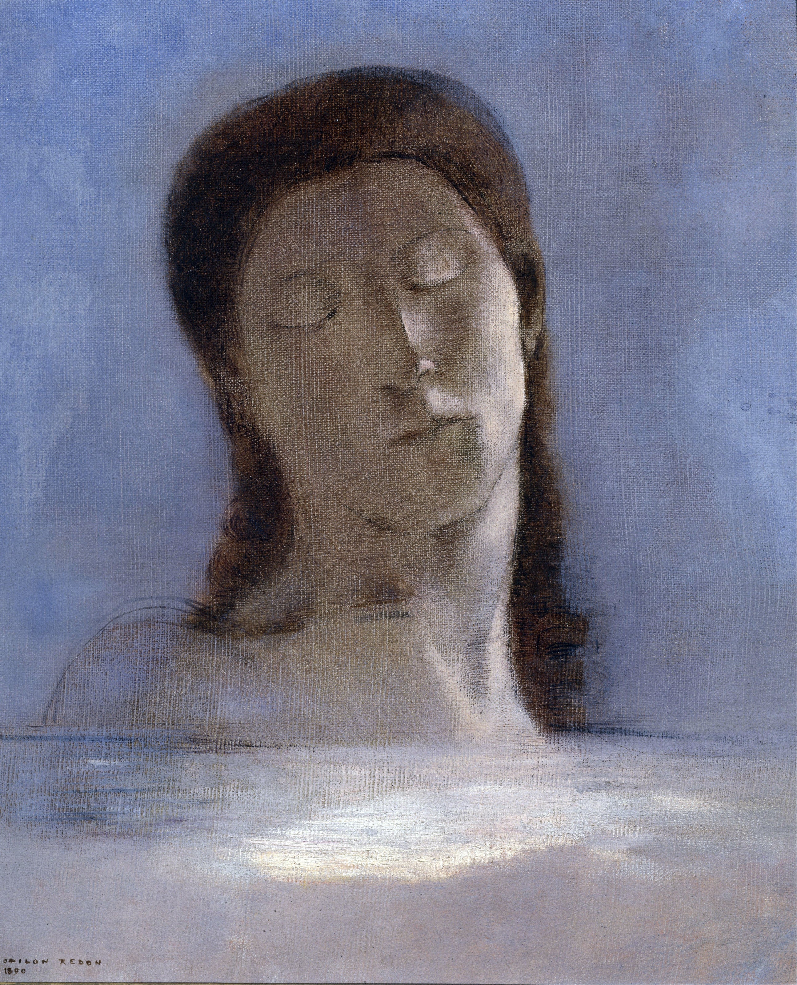 Odilon Redon — Closed Eyes | Fine Art Giclée Print - 9ArtPrints