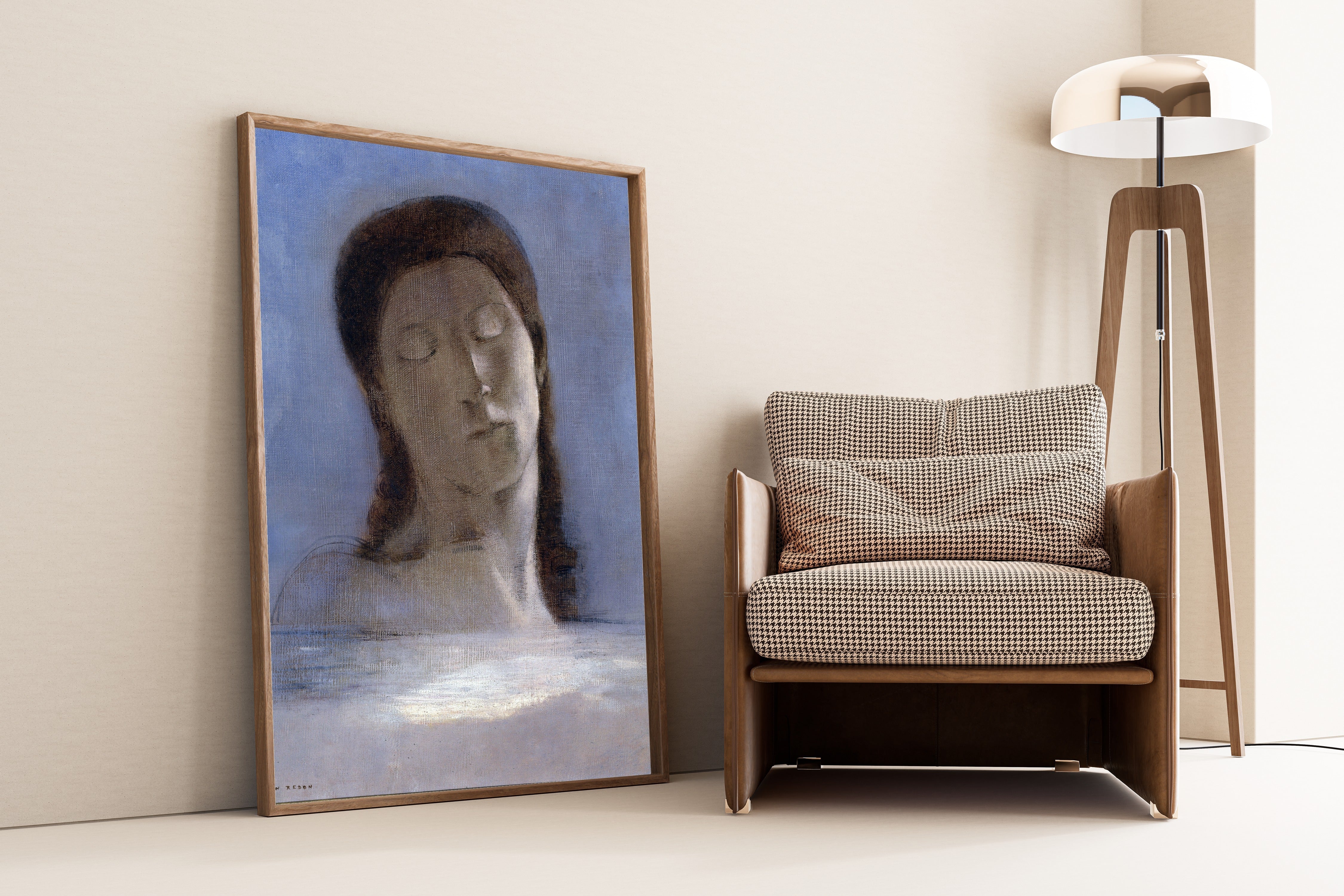 Odilon Redon — Closed Eyes | Fine Art Giclée Print - 9ArtPrints