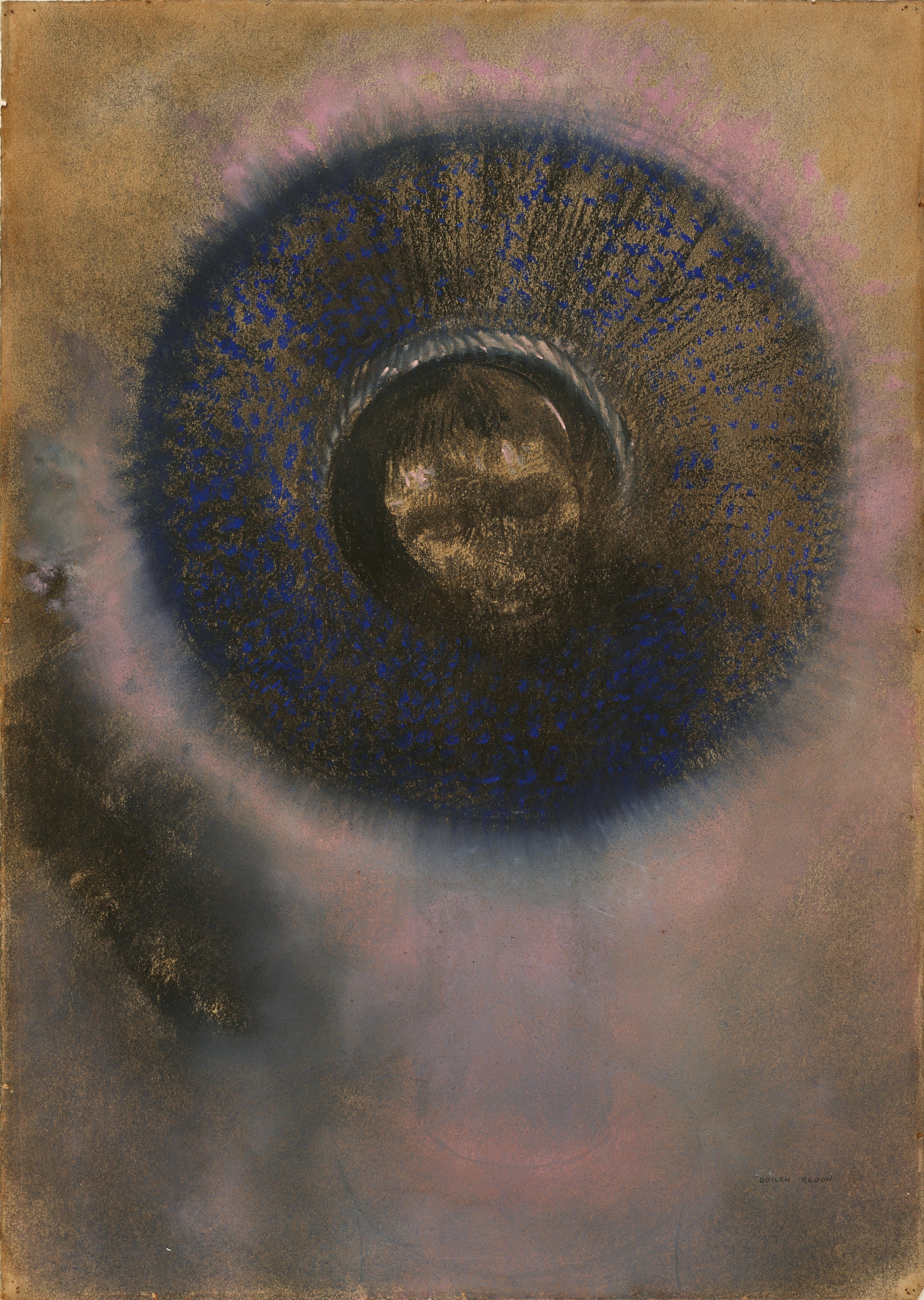 Odilon Redon — Head Within an Aureole | Fine Art Giclée Print - 9ArtPrints