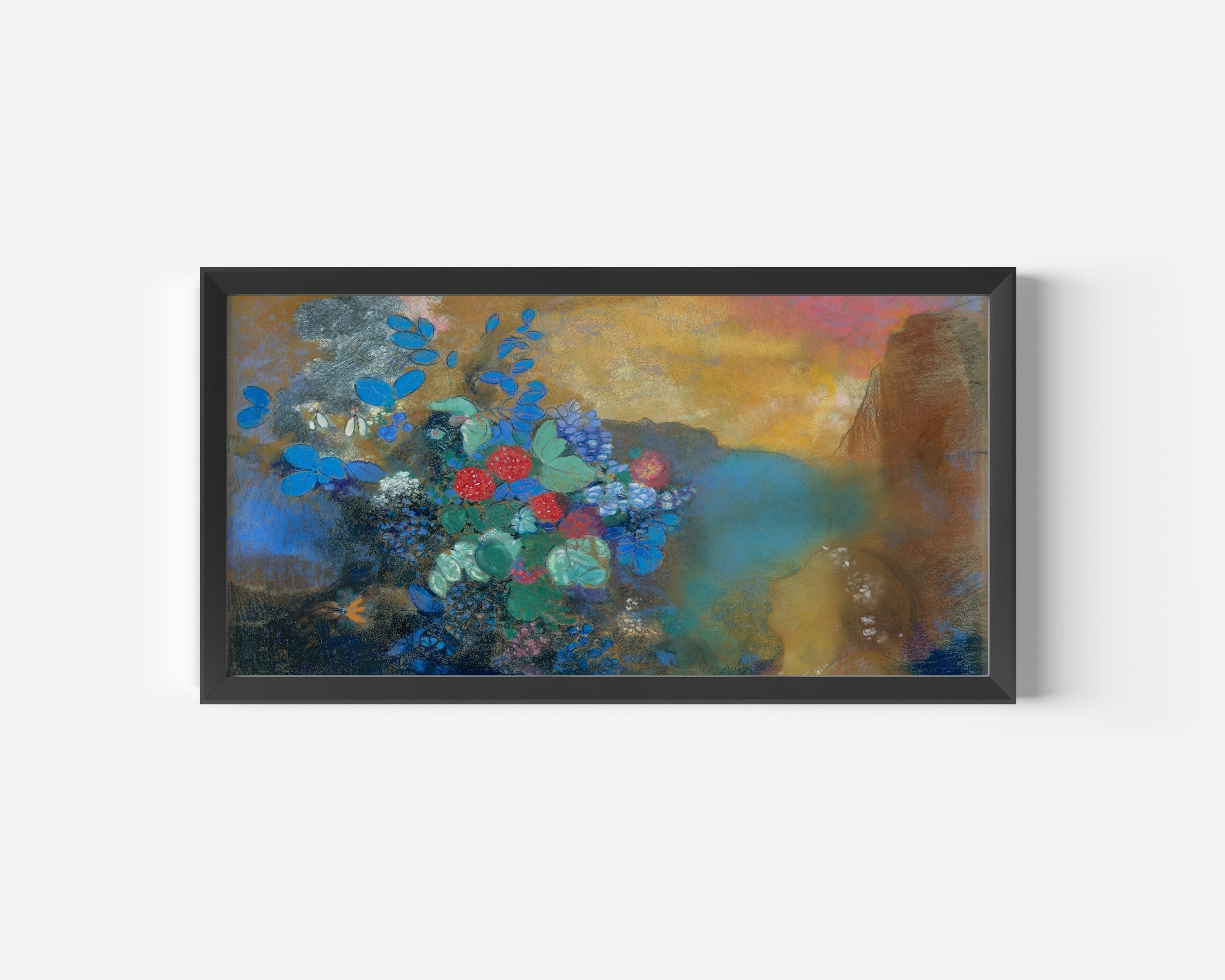 Odilon Redon — Ophelia Among the Flowers | Fine Art Giclée Print - 9ArtPrints