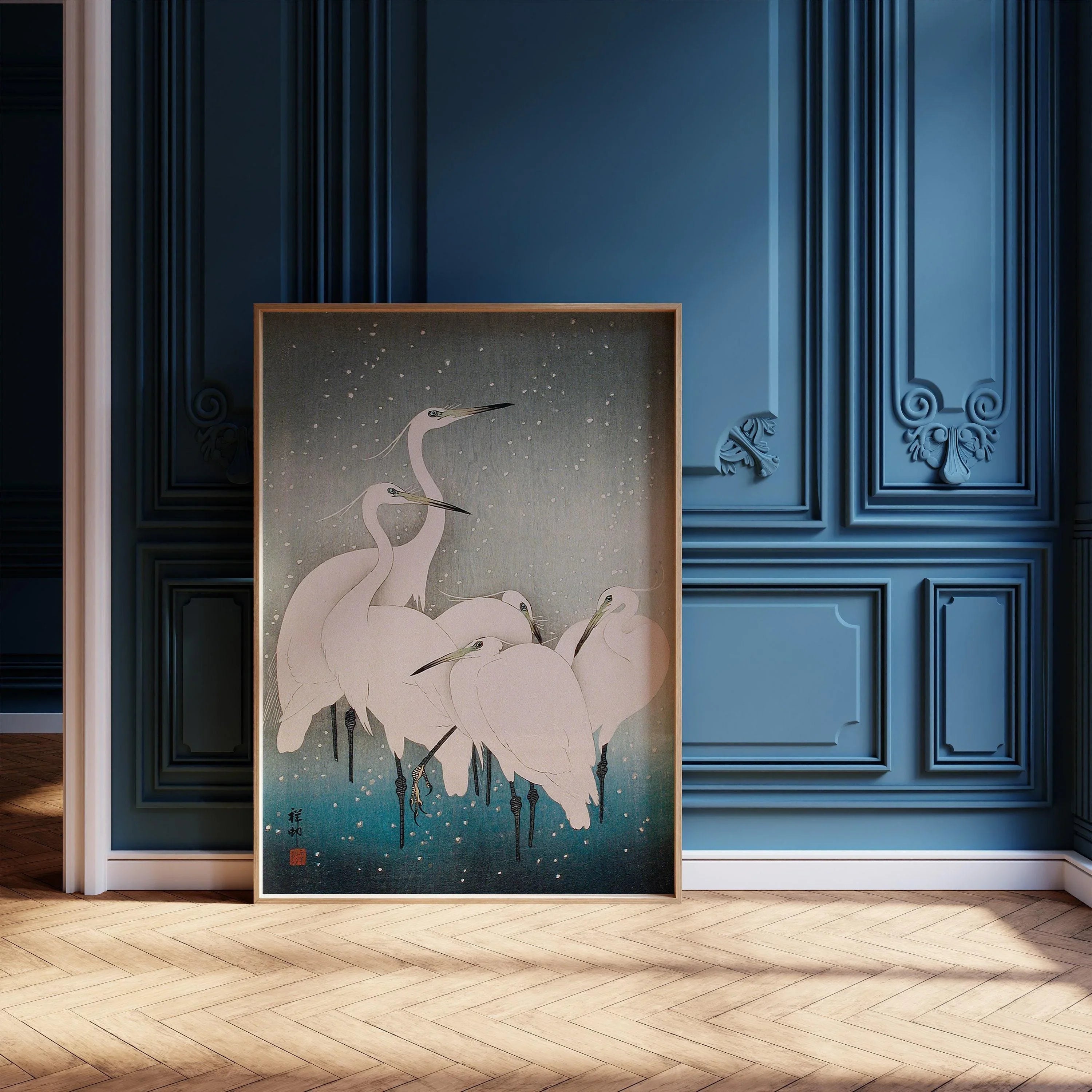 Ohara Koson - Egrets in the Snow | PRINT | Japanese Vintage Woodblock