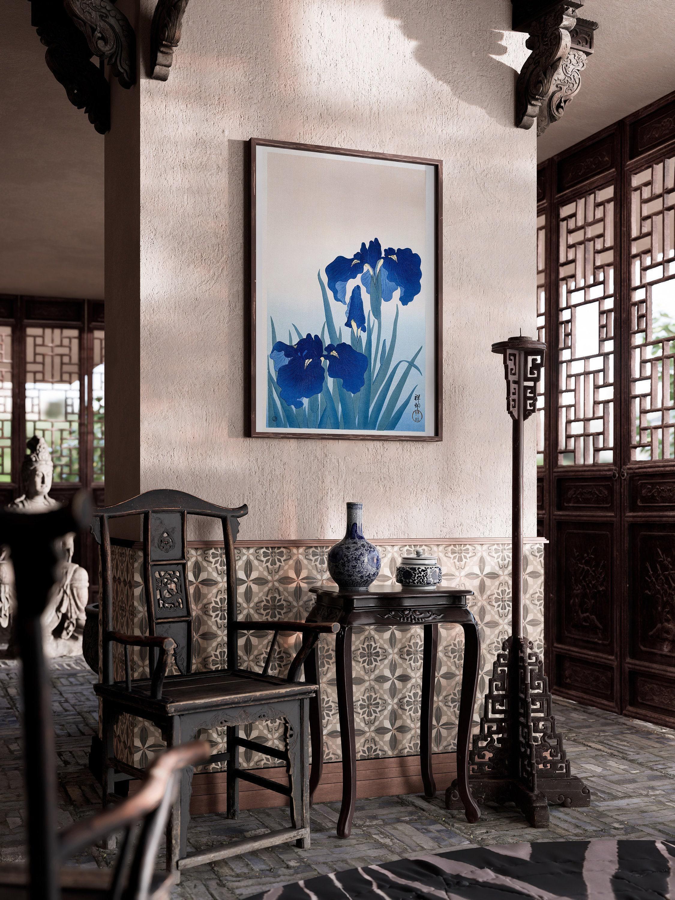 Ohara Koson Irises Giclee Print: Vintage Japanese Botanical Art - 9ArtPrints