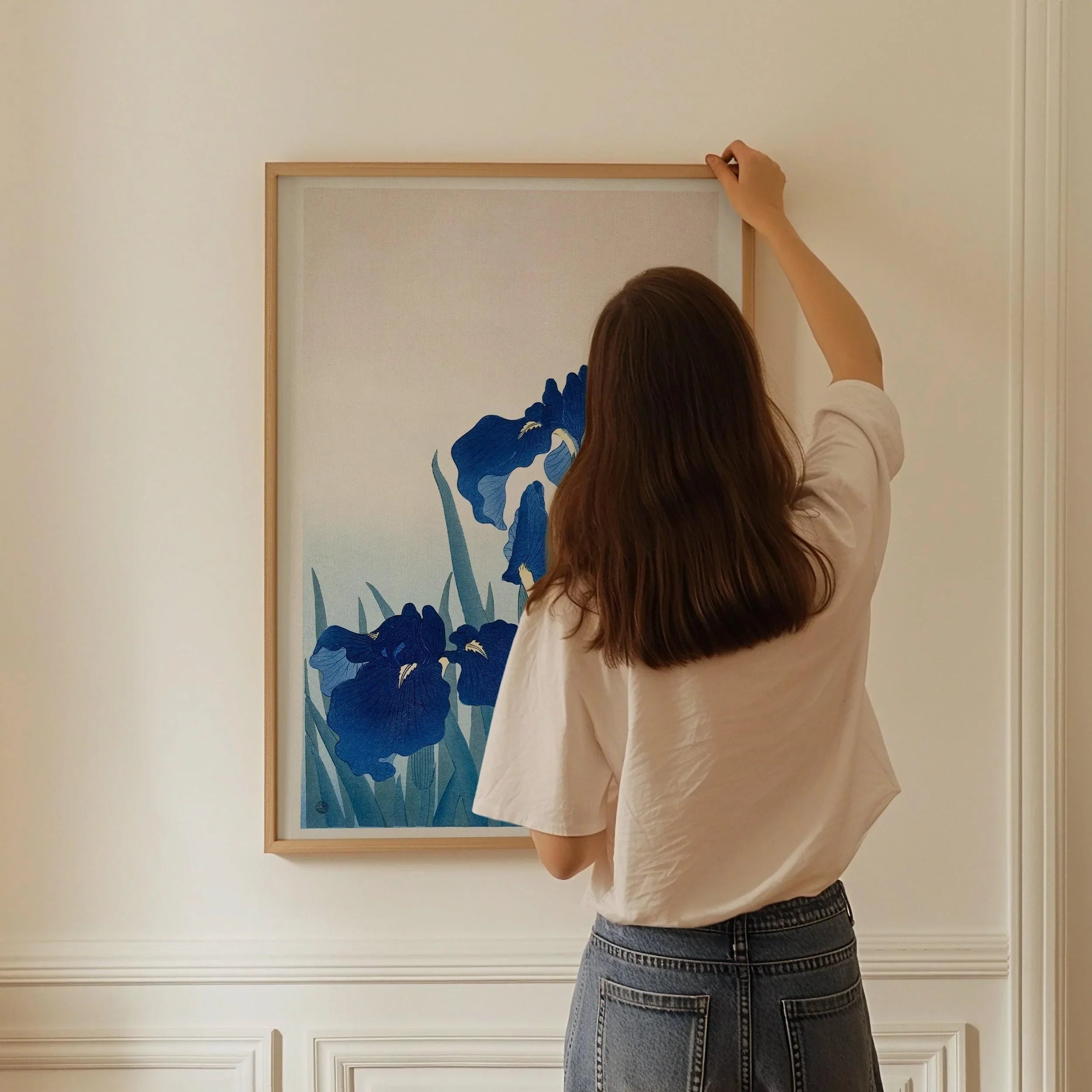 Ohara Koson Irises Giclee Print: Vintage Japanese Botanical Art - 9ArtPrints