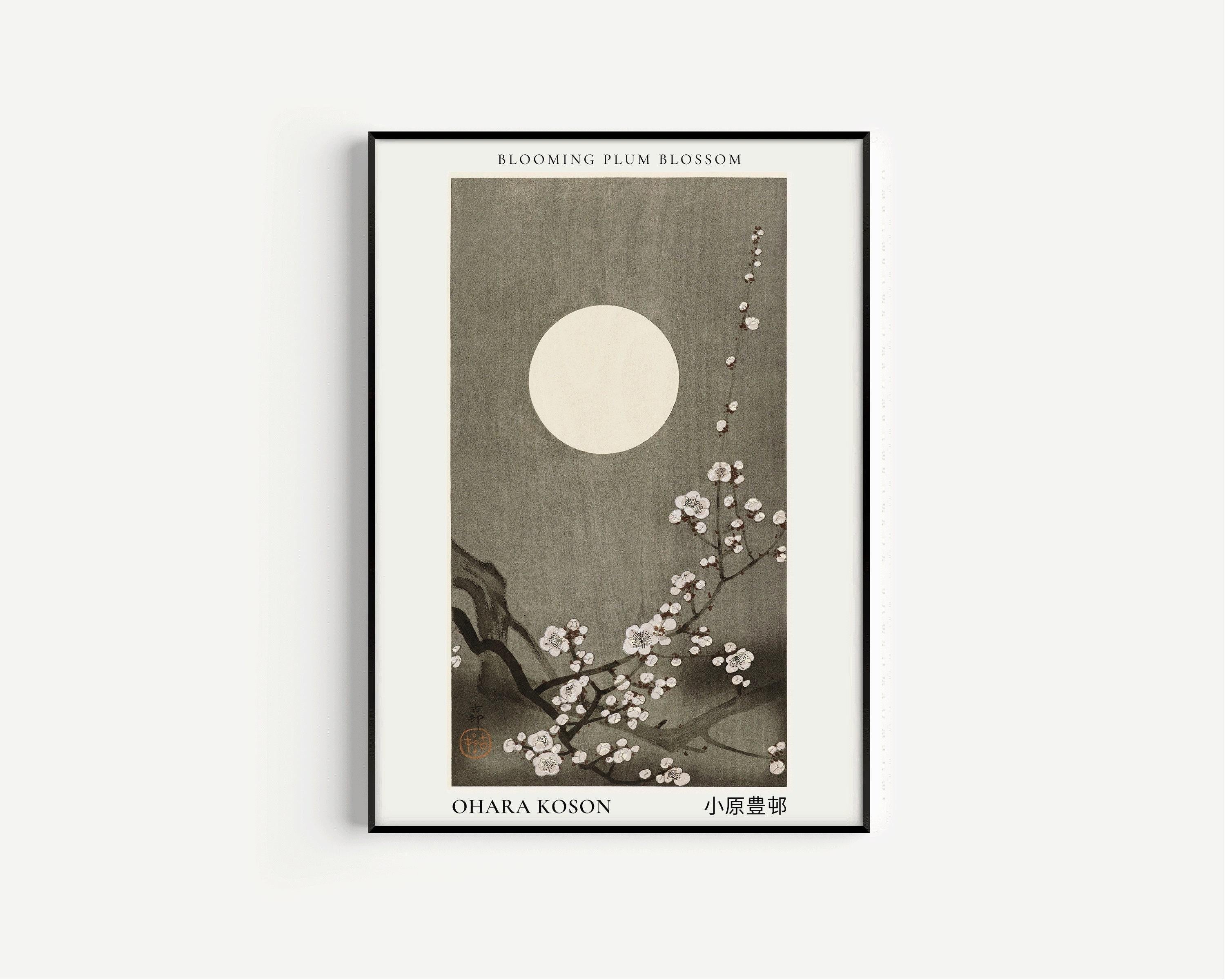 Ohara Koson - Plum Blossoms | PRINT | Vintage Japanese Woodblock Art