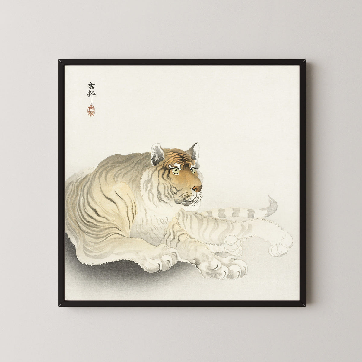 Ohara Koson — Tiger | Japanese Bird & Flower Woodblock Print - 9ArtPrints